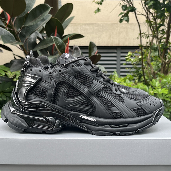 Balenciaga Runner Sneaker In Matte Black - FashionPlug