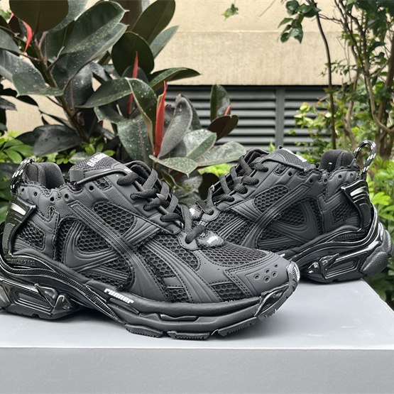 Balenciaga Runner Sneaker In Matte Black - FashionPlug