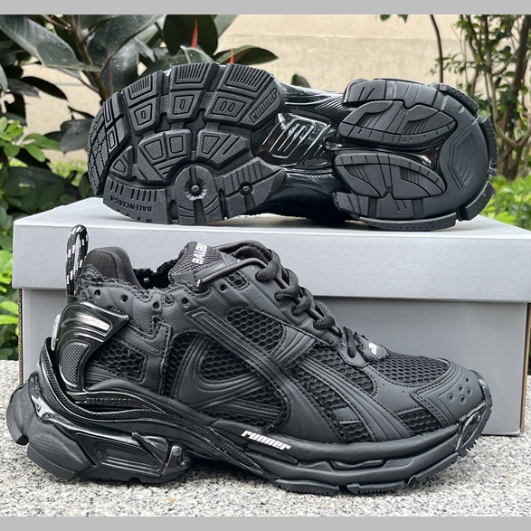 Balenciaga Runner Sneaker In Matte Black - FashionPlug