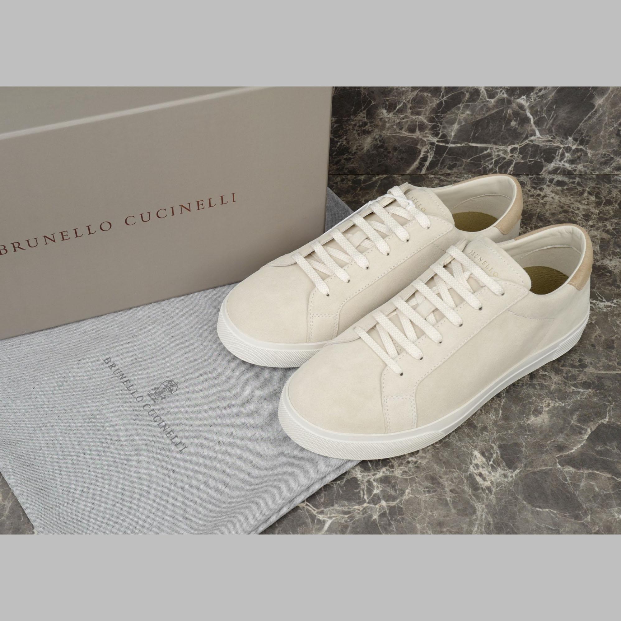 Brunello Cucinelli Suede Sneakers - FashionPlug