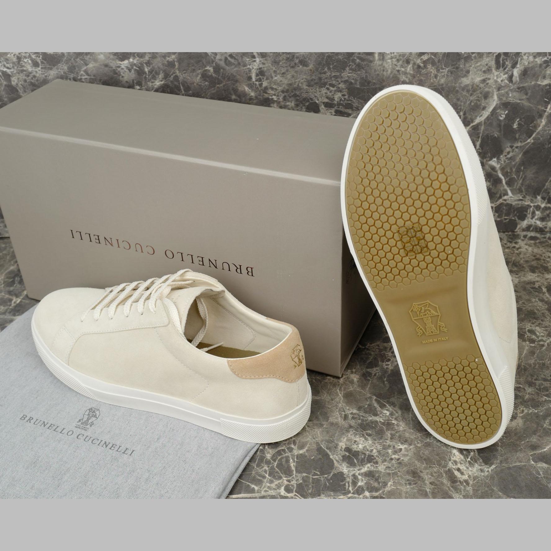 Brunello Cucinelli Suede Sneakers - FashionPlug