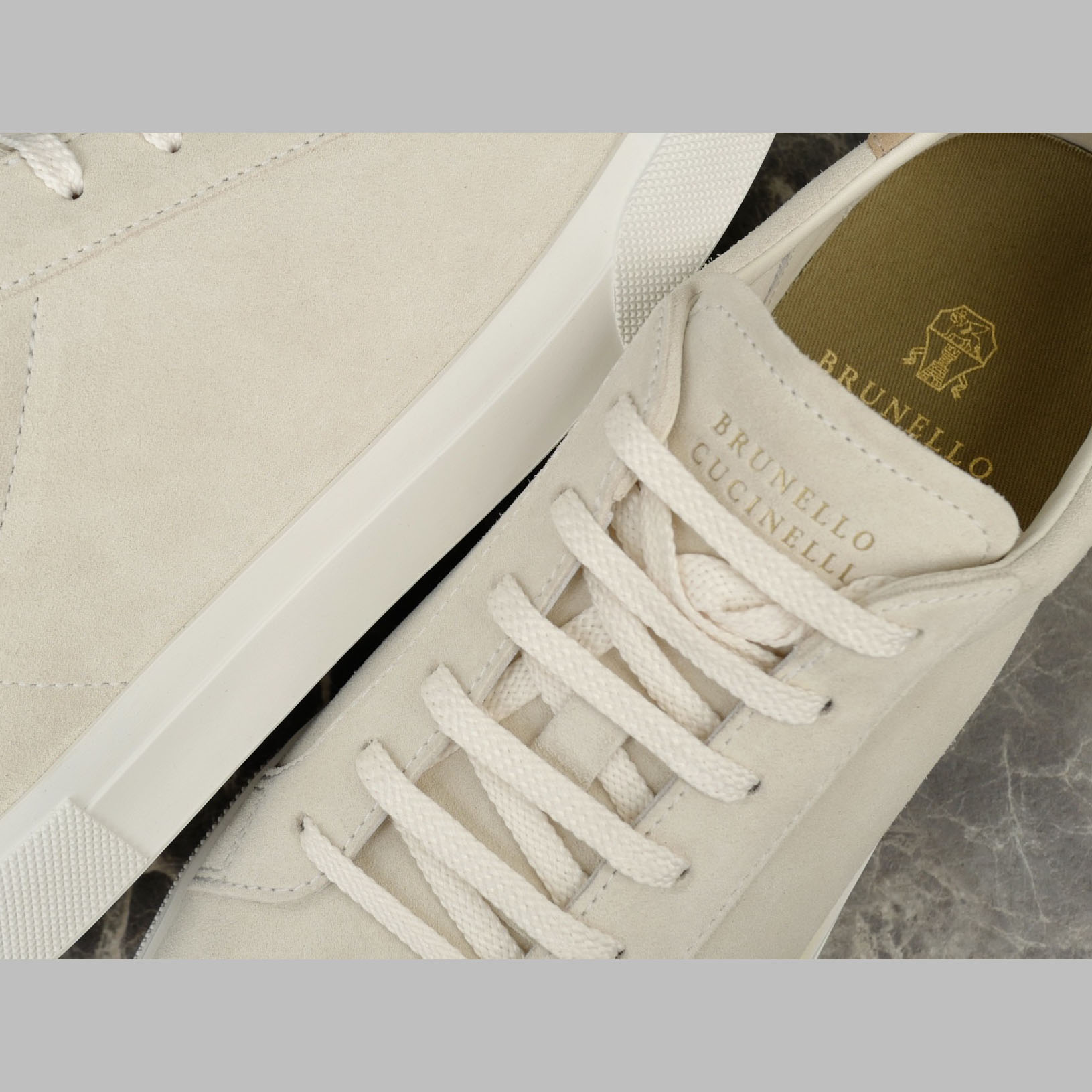 Brunello Cucinelli Suede Sneakers - FashionPlug