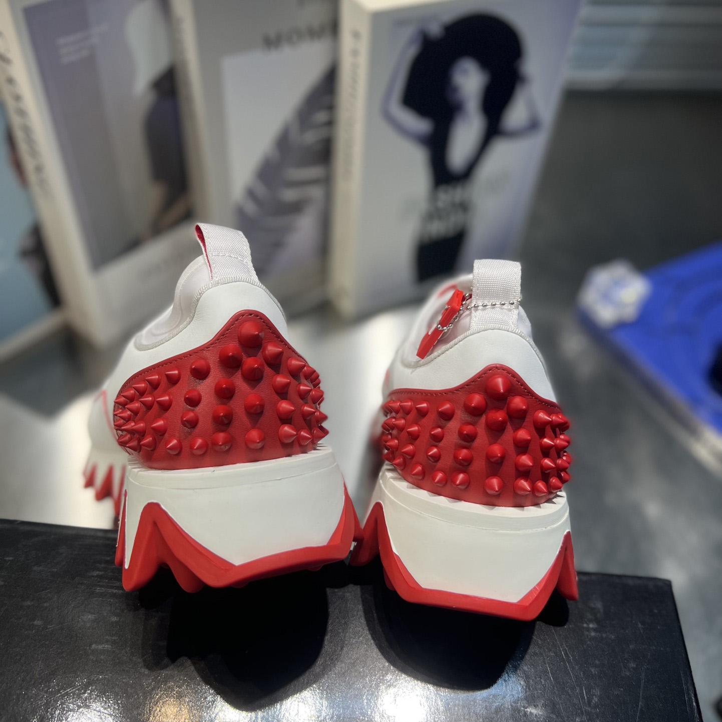 Christian Louboutin Sharkyloub SP Spikes Sneakers  - FashionPlug