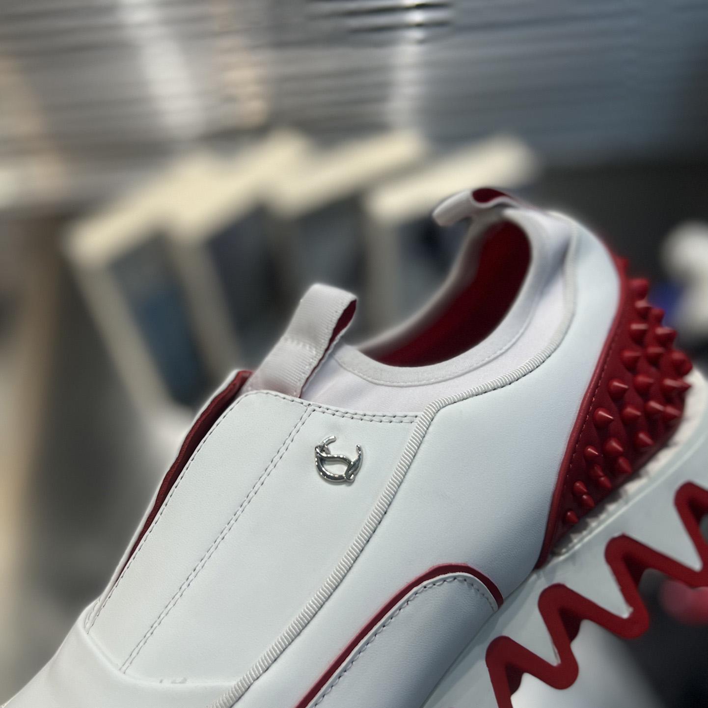 Christian Louboutin Sharkyloub SP Spikes Sneakers  - FashionPlug