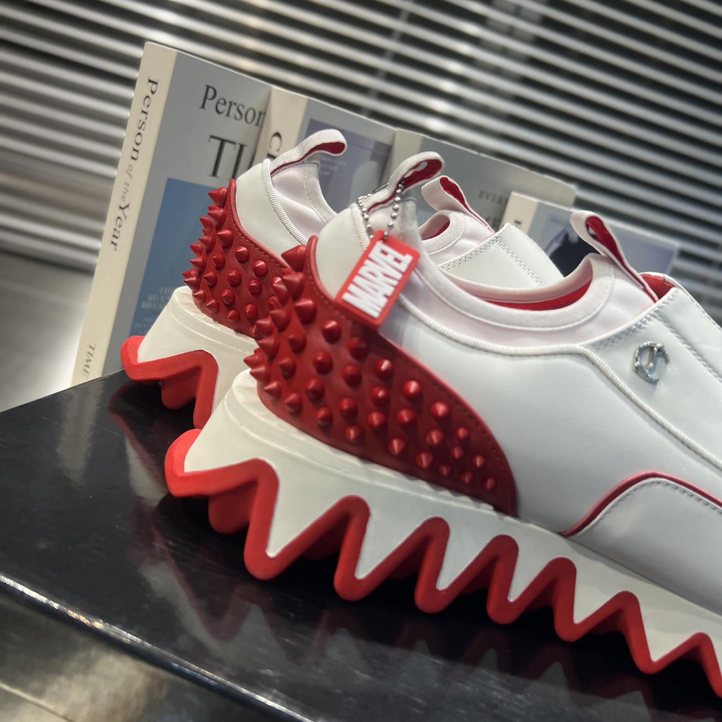 Christian Louboutin Sharkyloub SP Spikes Sneakers  - FashionPlug