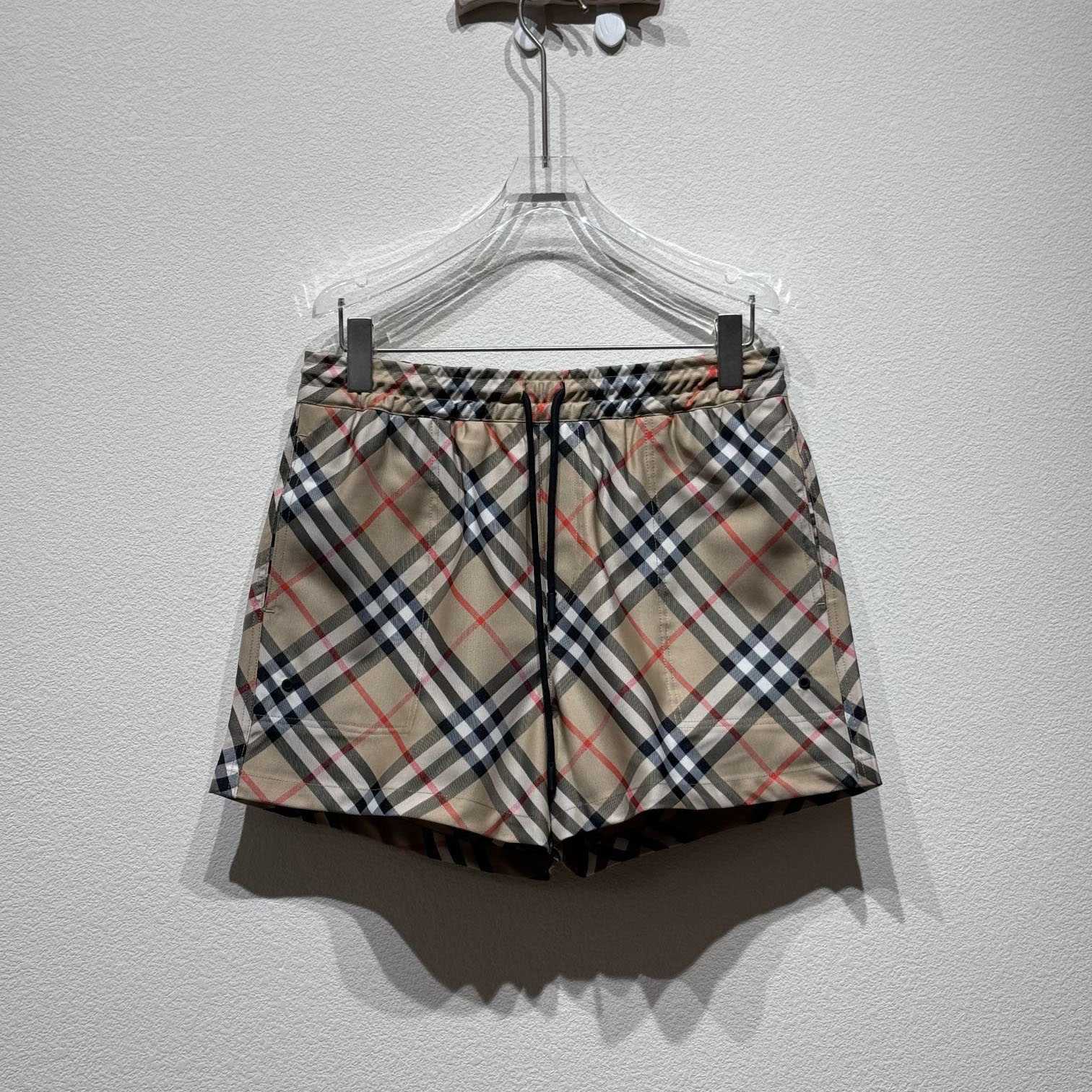 Burberry Check Swim Shorts - FashionPlug