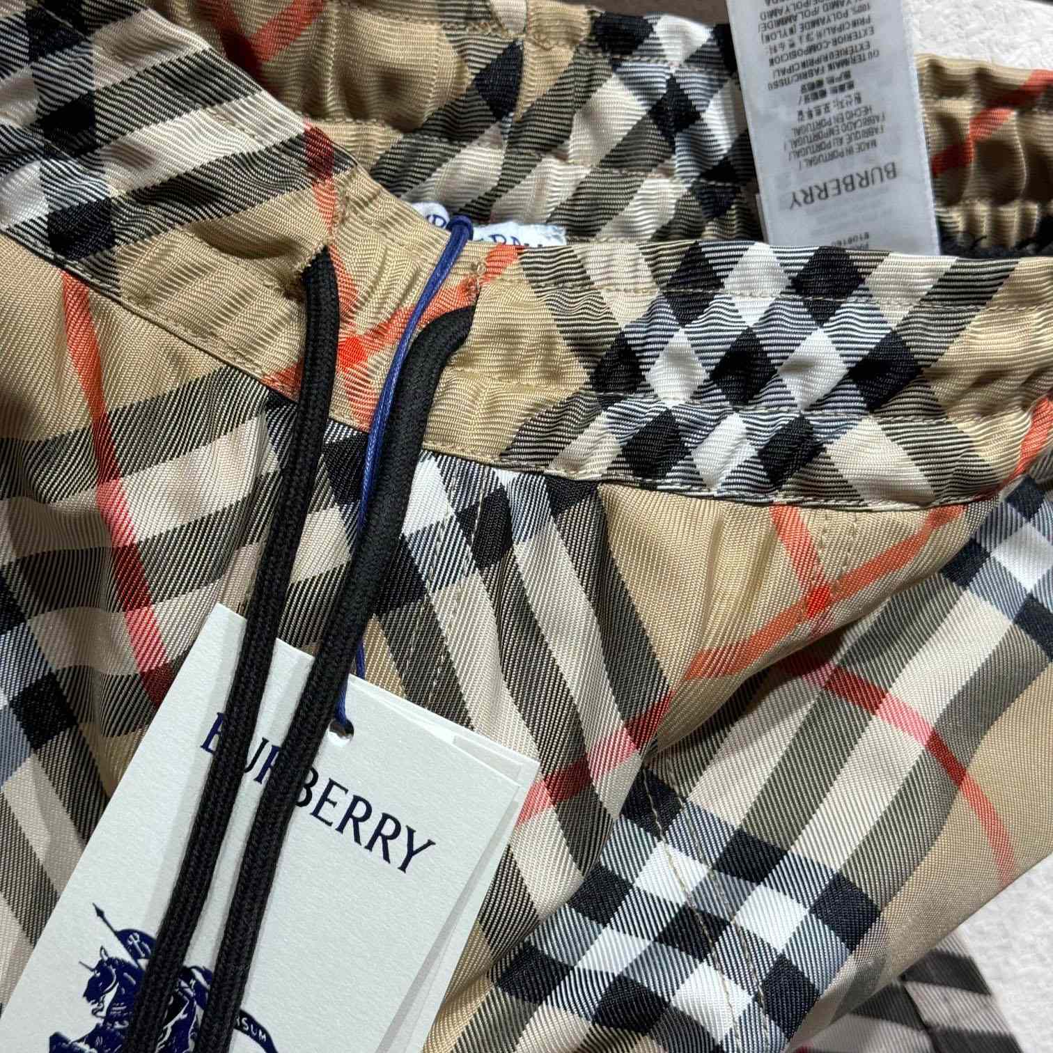 Burberry Check Swim Shorts - FashionPlug
