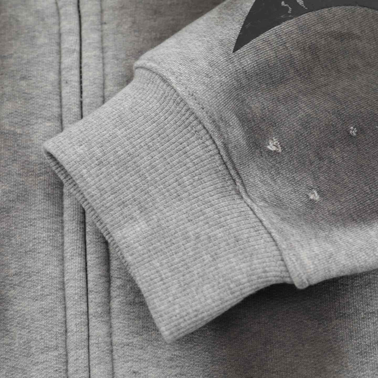 LostShdws Complex Con Exclusive Acid Wash Zip Up Hoodie Grey - FashionPlug