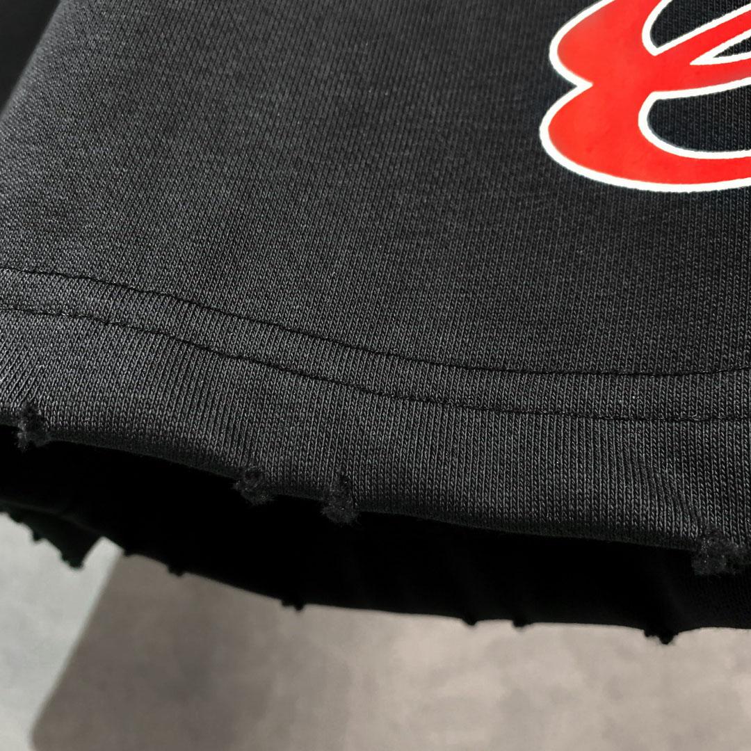 Balenciaga Cotton Logo Shorts - FashionPlug