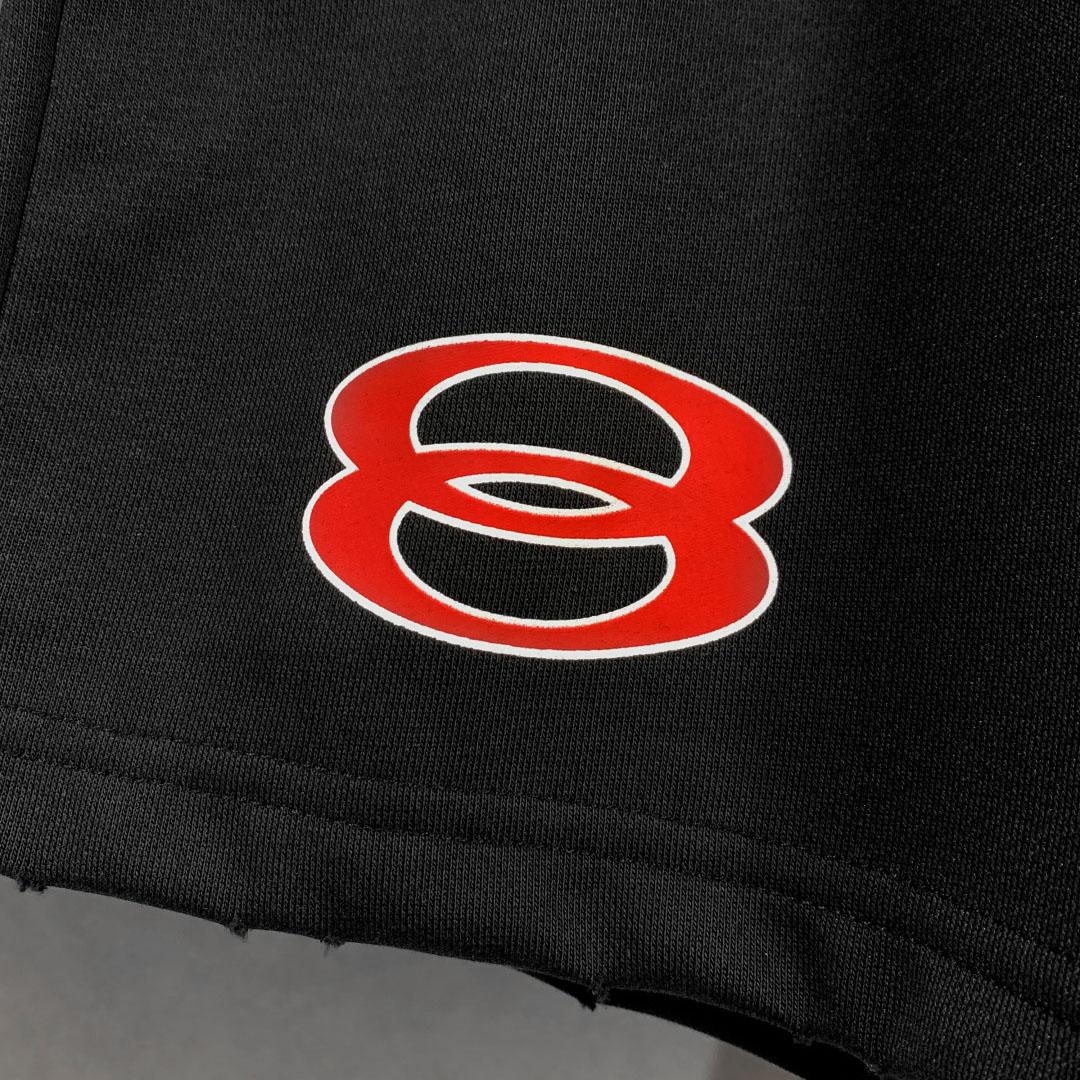 Balenciaga Cotton Logo Shorts - FashionPlug