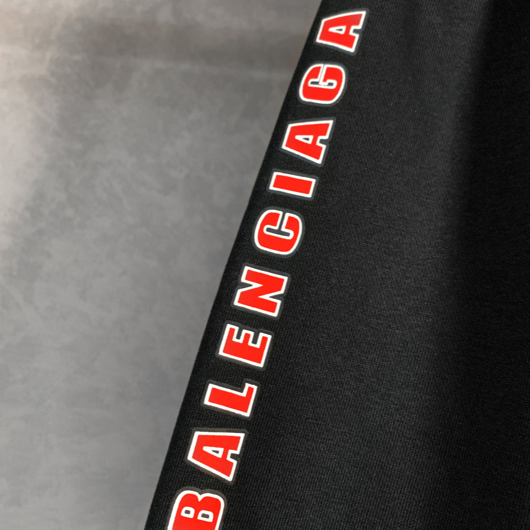 Balenciaga Cotton Logo Shorts - FashionPlug