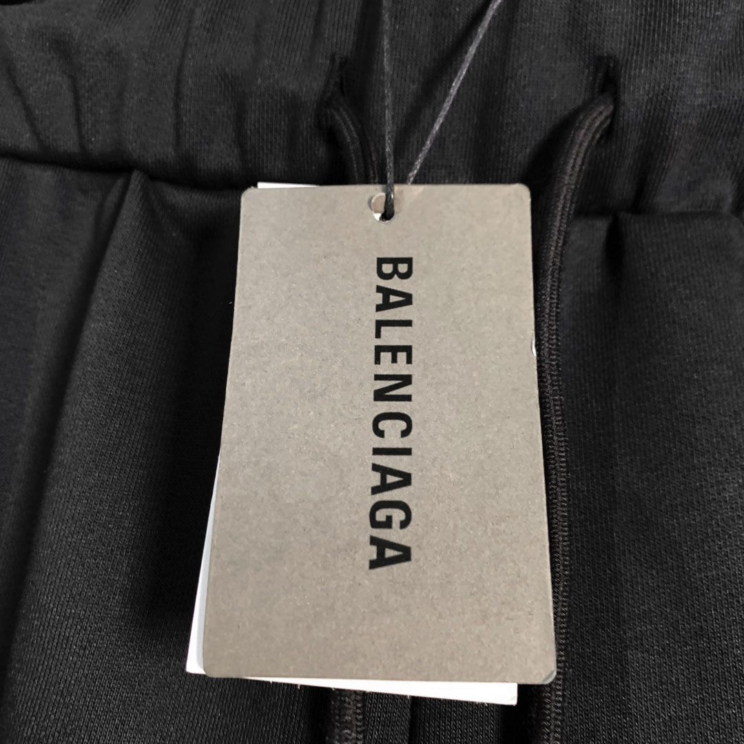 Balenciaga Cotton Logo Shorts - FashionPlug