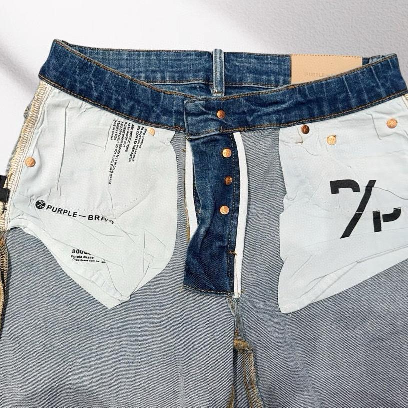 Purple-Brand Denim Shorts    6005 - FashionPlug