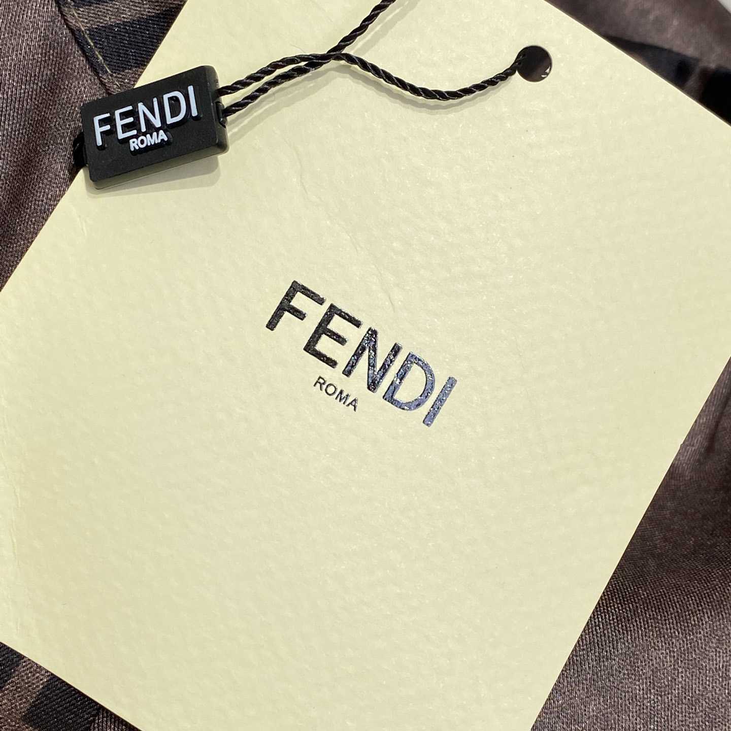 Fendi Brown Silk Shirt - FashionPlug