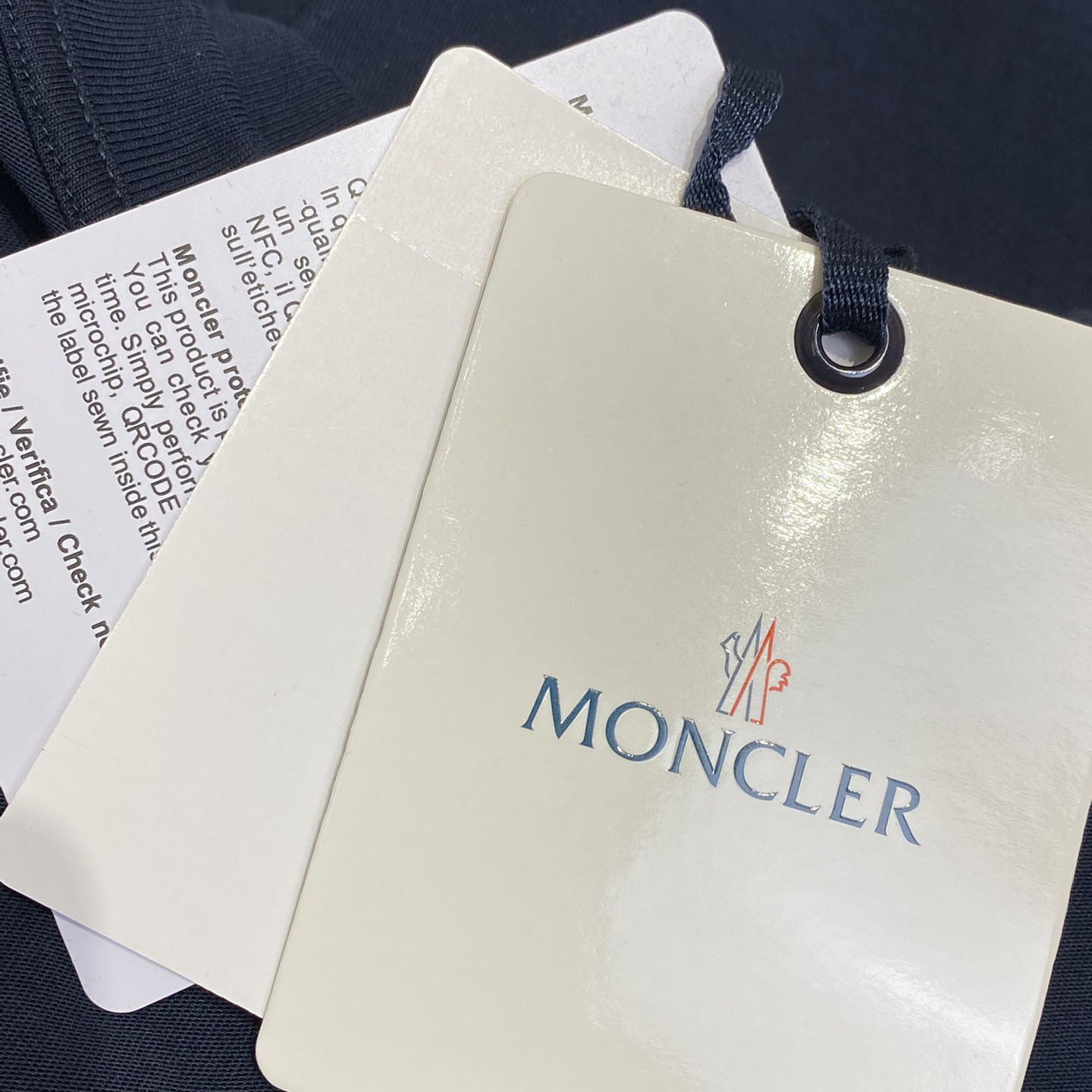Moncler Cotton & Denim T-shirt With Pocket - FashionPlug