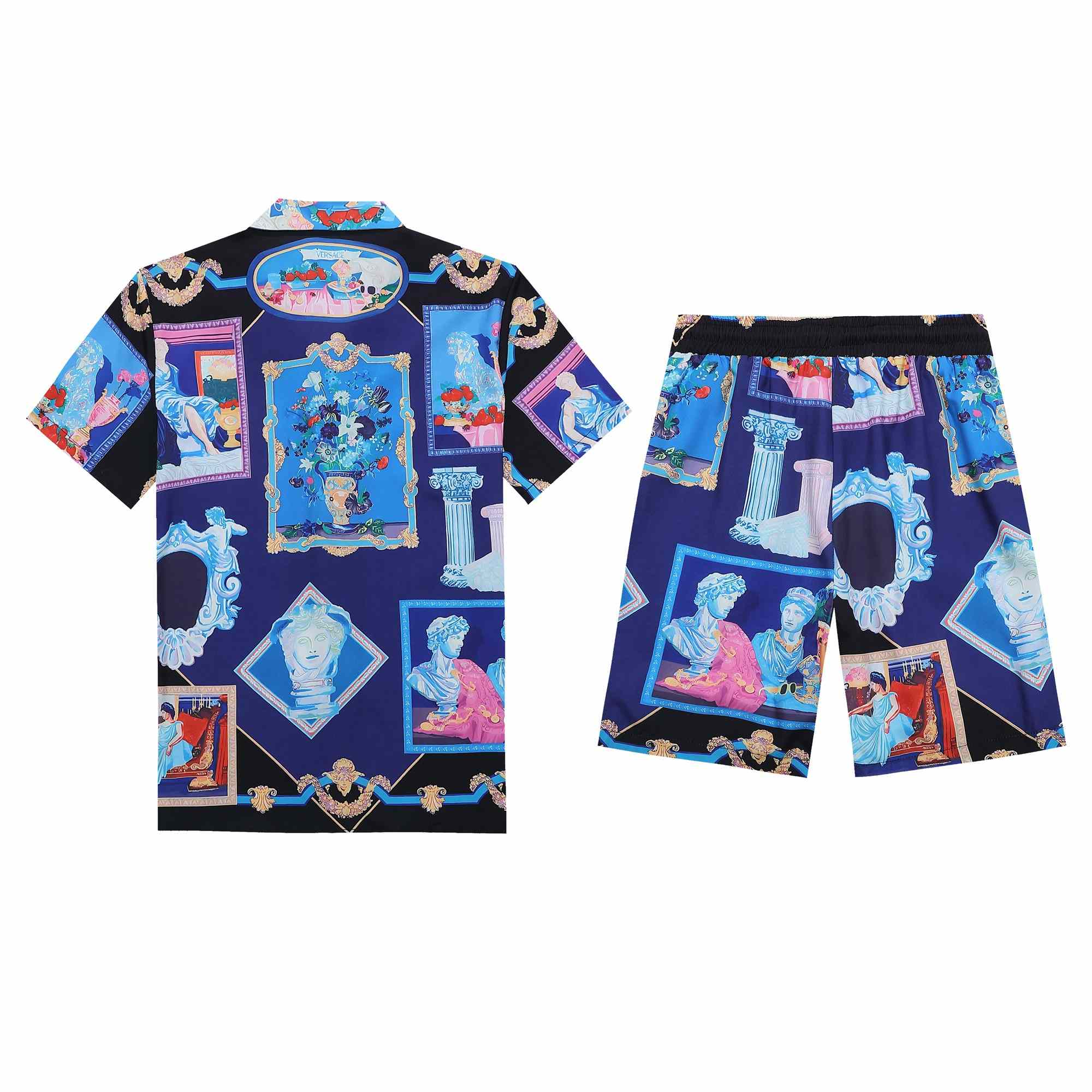 Versace Silk Shirt And Short - FashionPlug