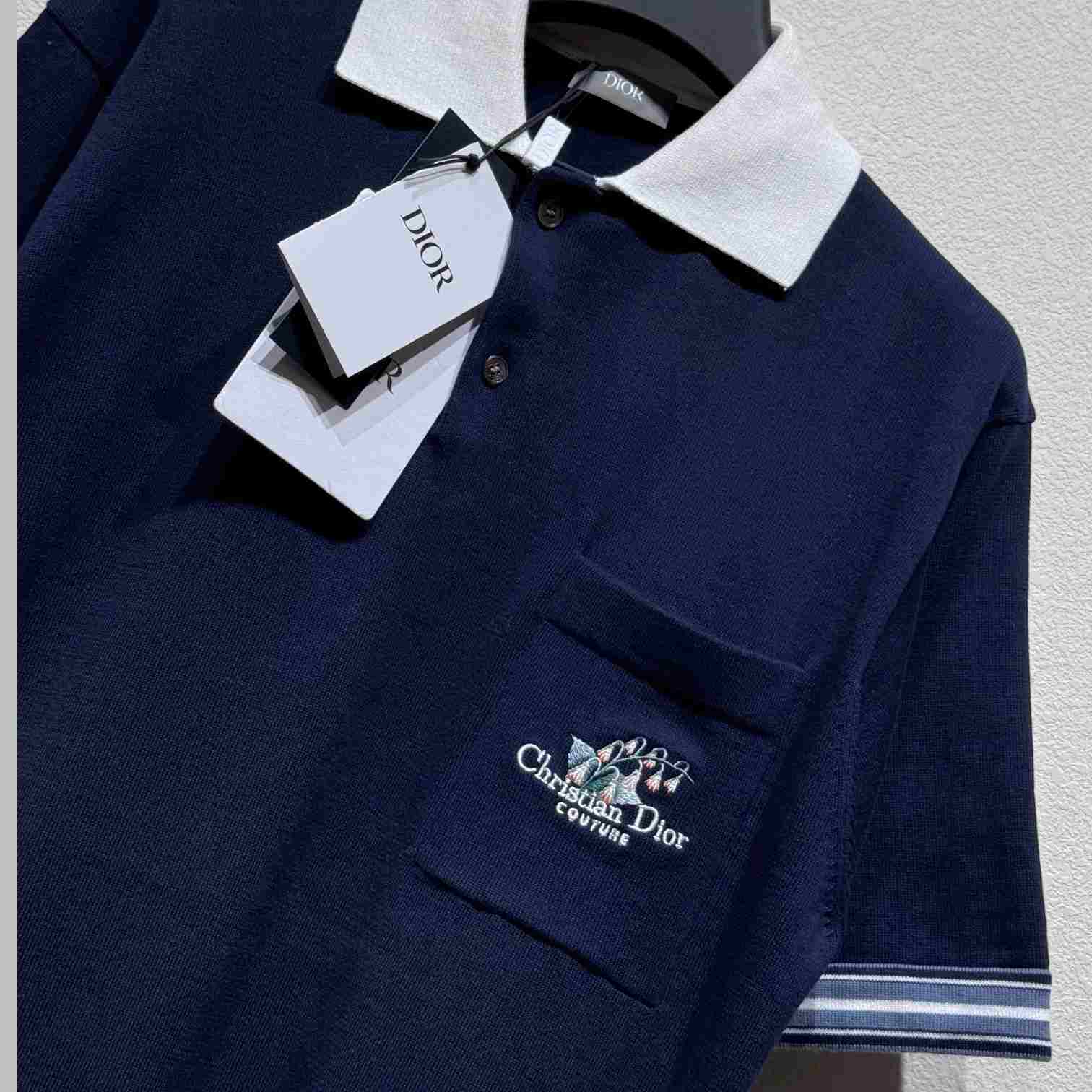 Christian Dior Couture Lily of the Valley Polo Shirt - FashionPlug