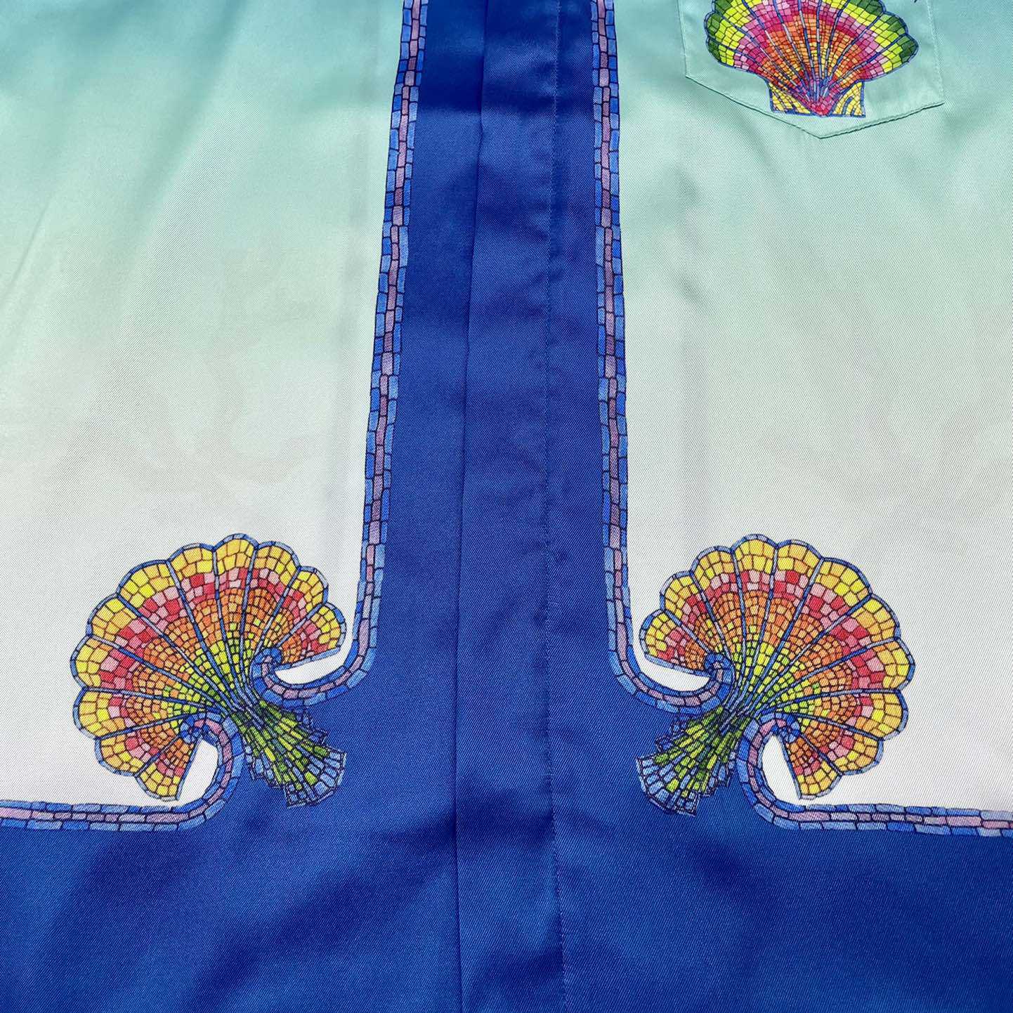 Casablanca Coquillage Coloré Silk Shirt    CA3457 - FashionPlug