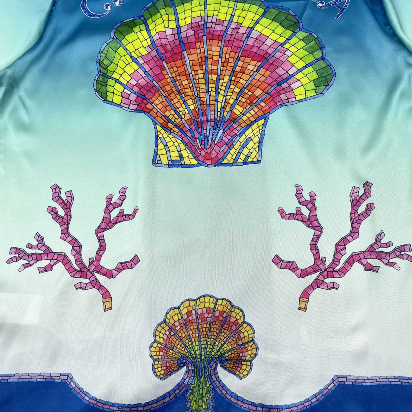 Casablanca Coquillage Coloré Silk Shirt    CA3457 - FashionPlug