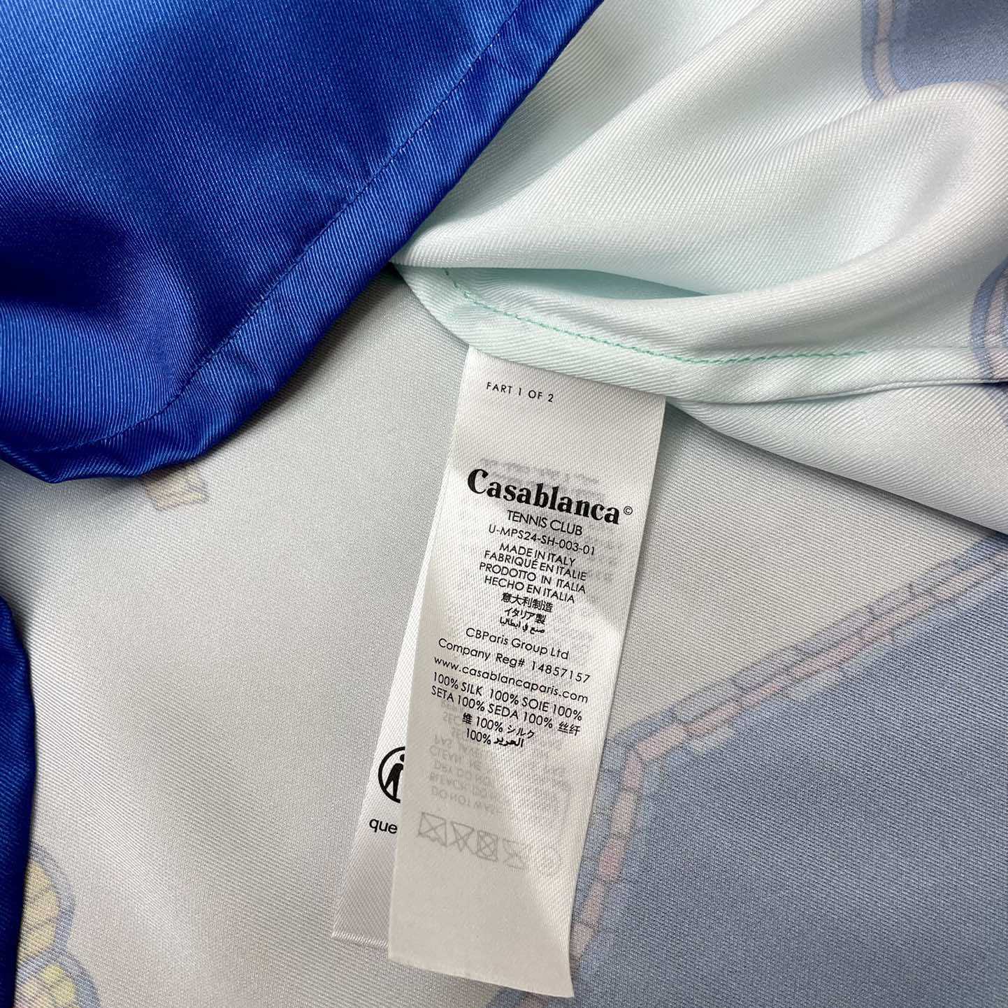Casablanca Coquillage Coloré Silk Shirt    CA3457 - FashionPlug