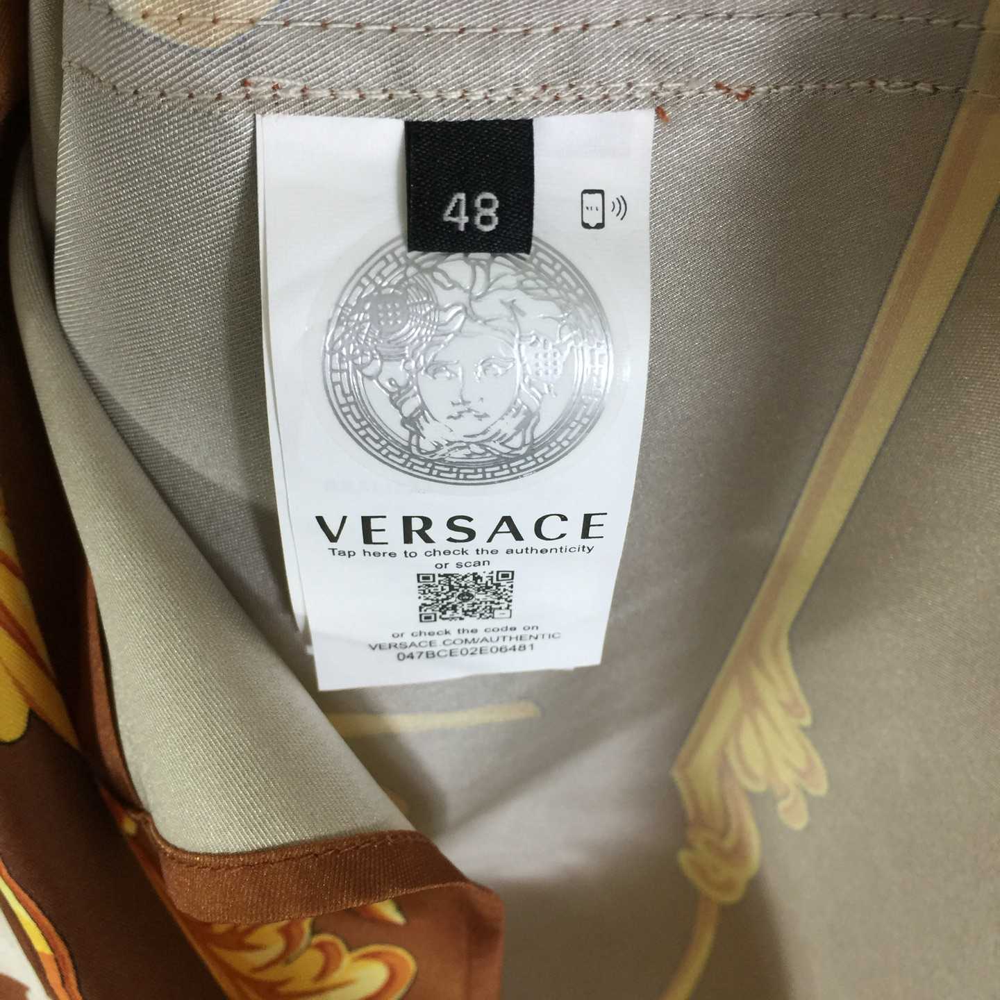 Versace Cameo Silk Shirt - FashionPlug