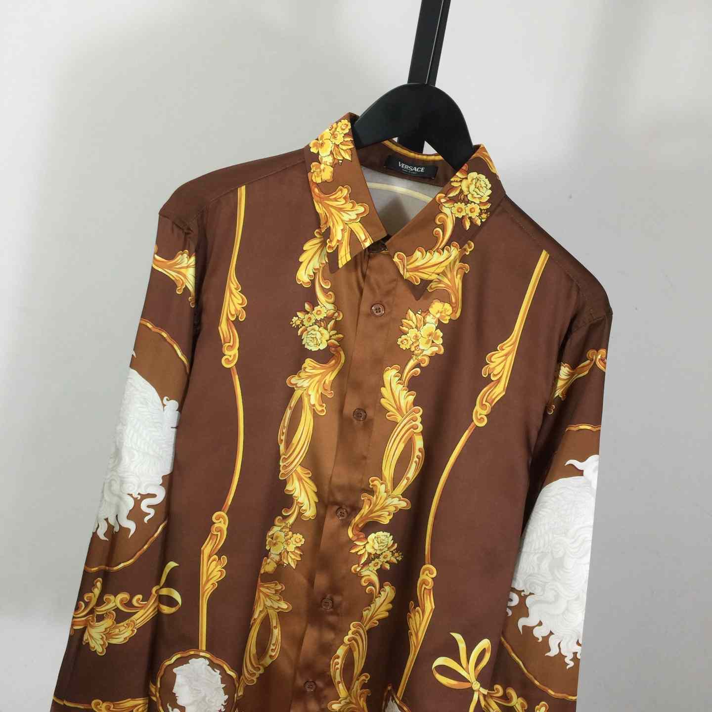 Versace Cameo Silk Shirt - FashionPlug
