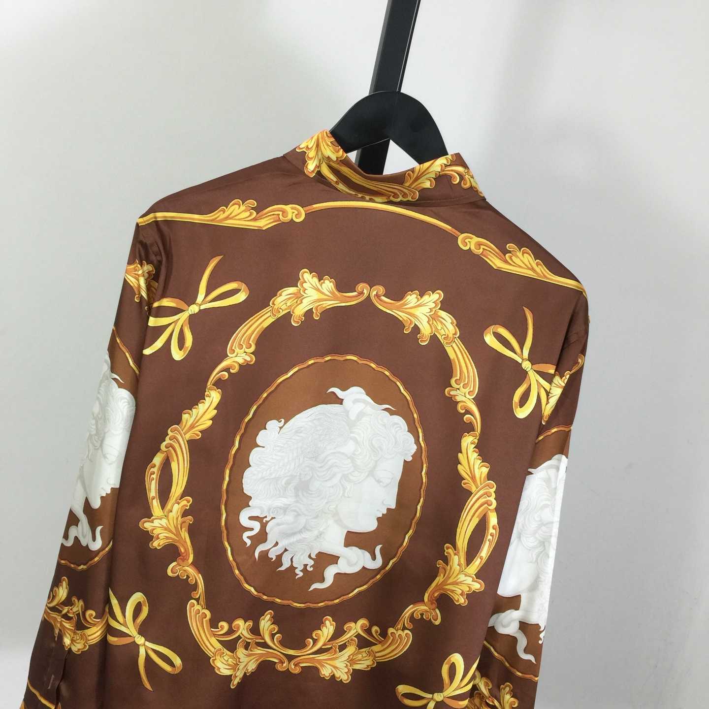 Versace Cameo Silk Shirt - FashionPlug