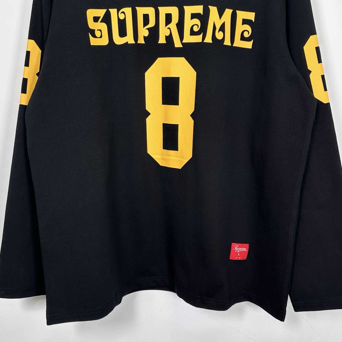 Supreme Affiliated L/S Football Top Black - FashionPlug