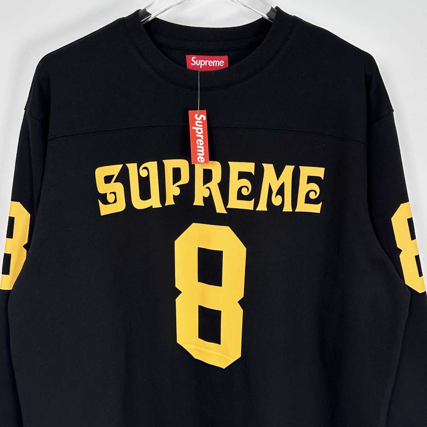 Supreme Affiliated L/S Football Top Black - FashionPlug