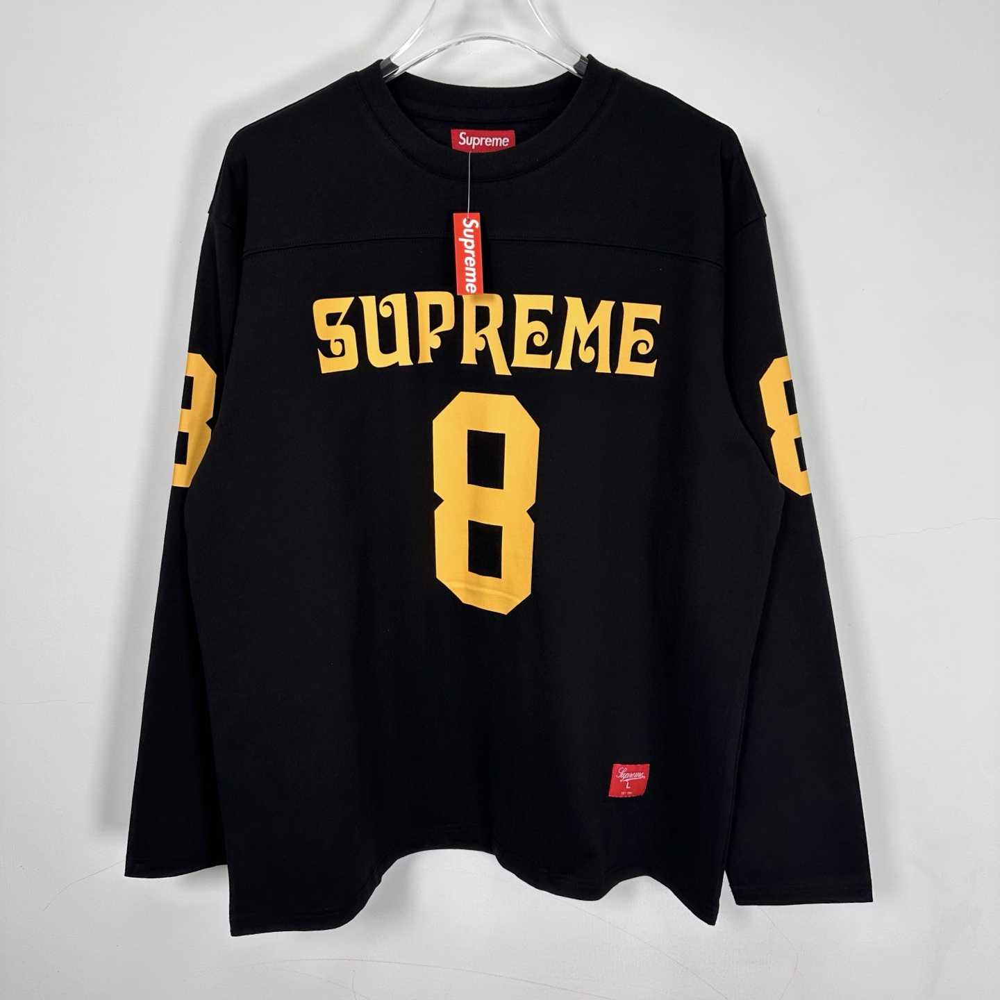 Supreme Affiliated L/S Football Top Black - FashionPlug