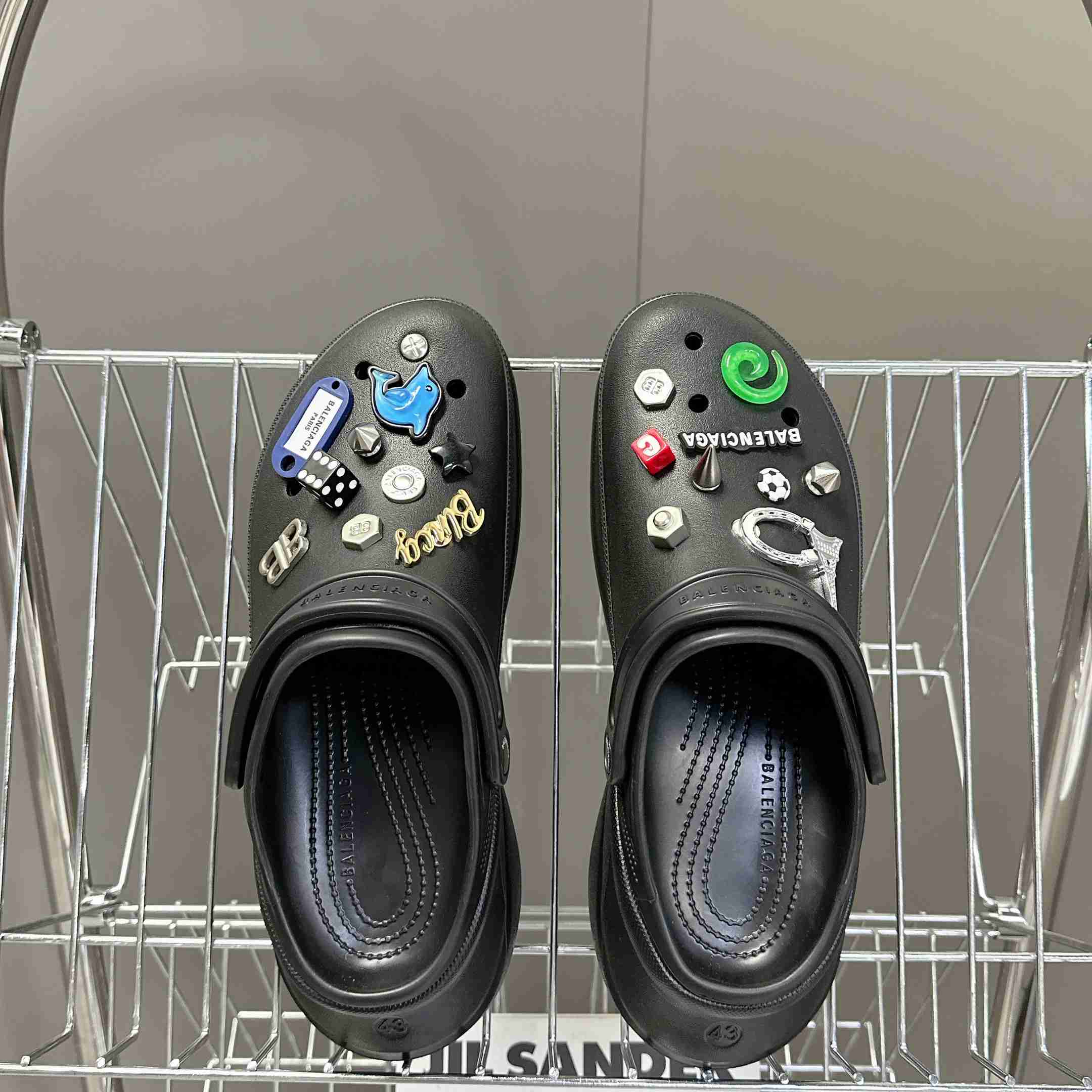 Balenciaga Crocs™ Mule In Black - FashionPlug