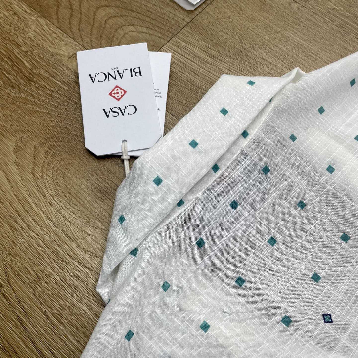 Casablanca Gradient Monogram Short Sleeve Silk Shirt  CA3537 - FashionPlug
