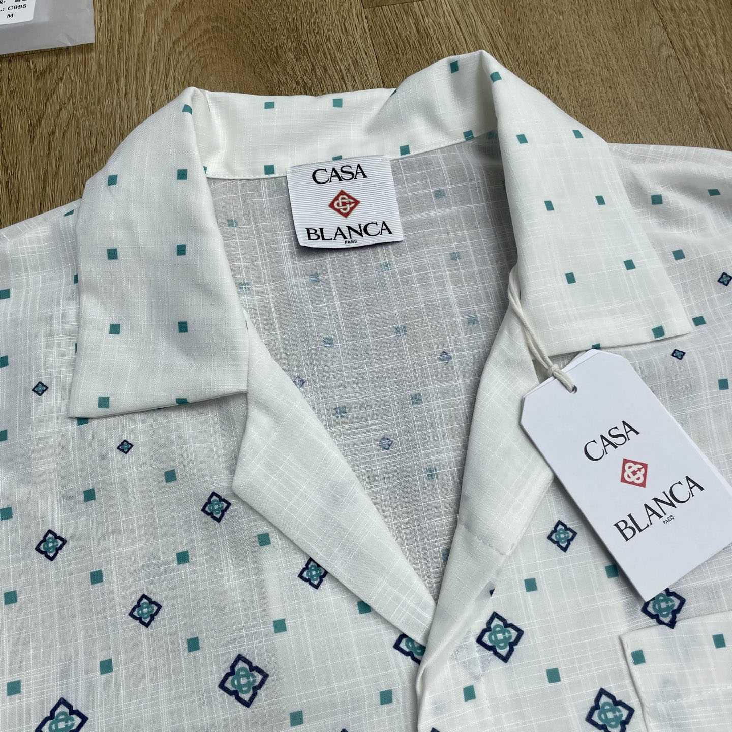Casablanca Gradient Monogram Short Sleeve Silk Shirt  CA3537 - FashionPlug
