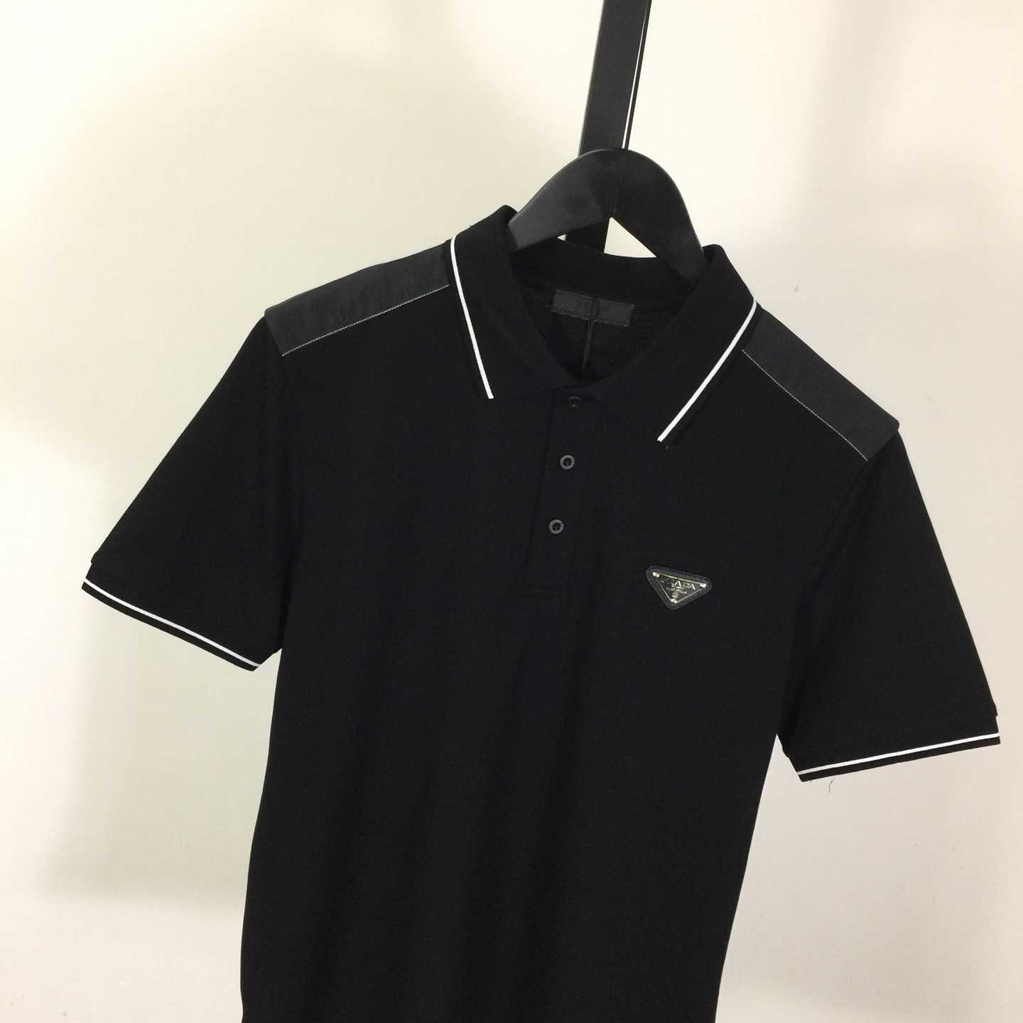 Prada Short-sleeved Piqué Polo Shirt - FashionPlug