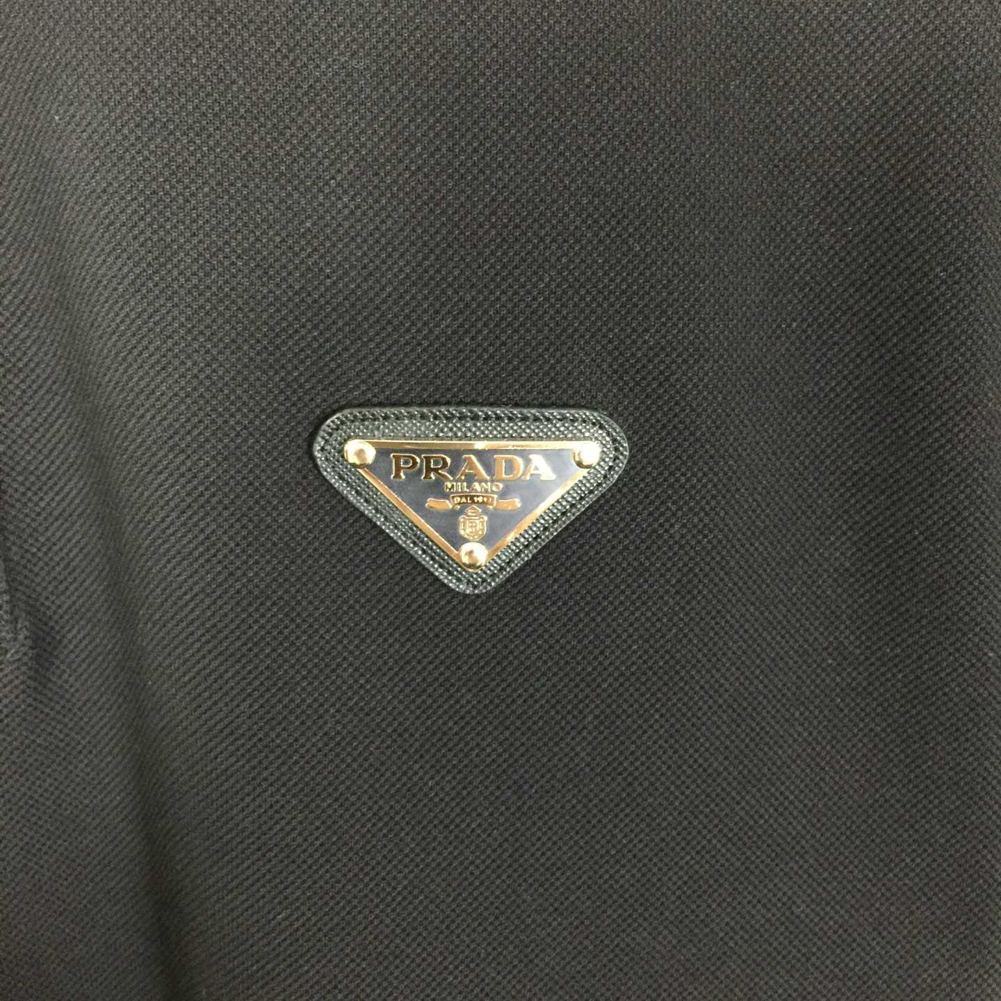 Prada Short-sleeved Piqué Polo Shirt - FashionPlug
