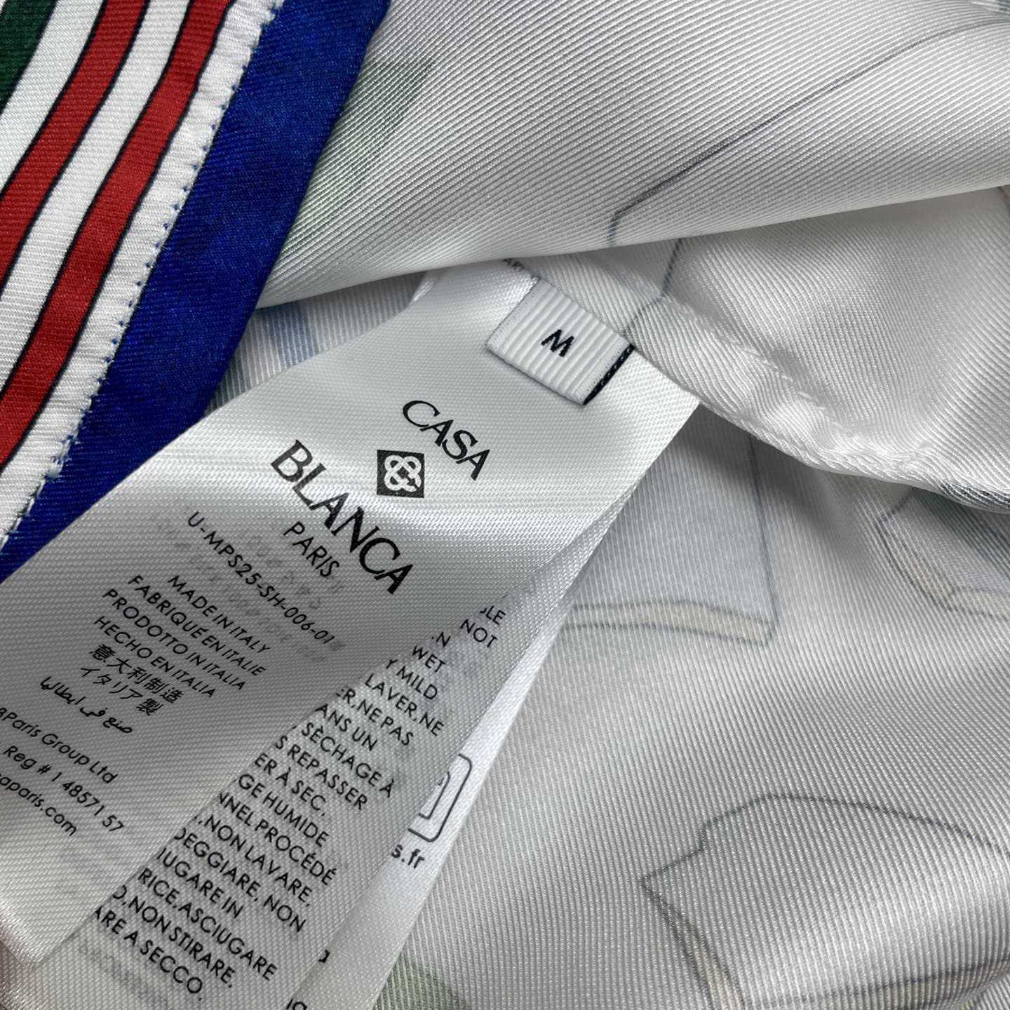 Casablanca Le Vase Brise Short Sleeve Silk Shirt    CA3531 - FashionPlug