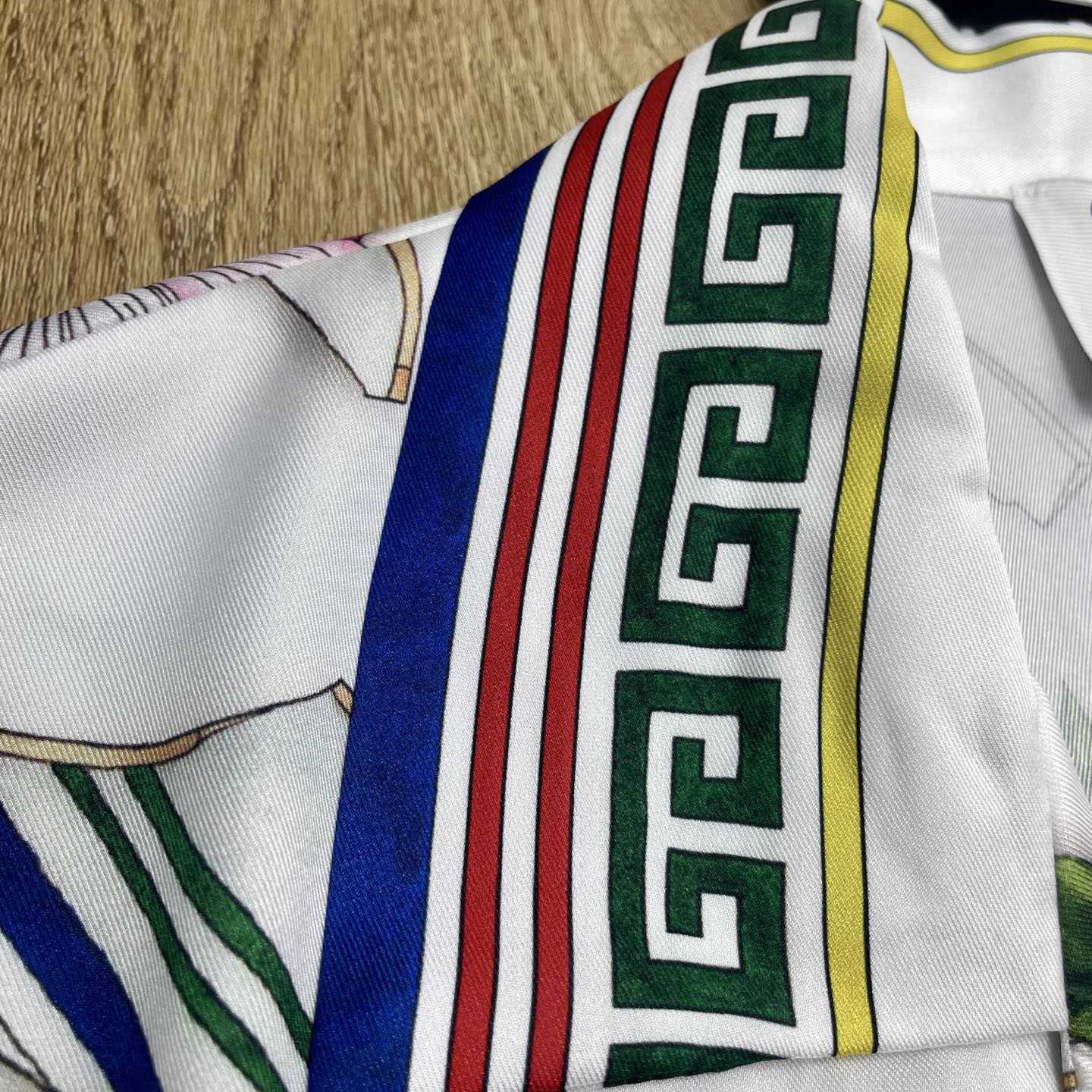 Casablanca Le Vase Brise Short Sleeve Silk Shirt    CA3531 - FashionPlug