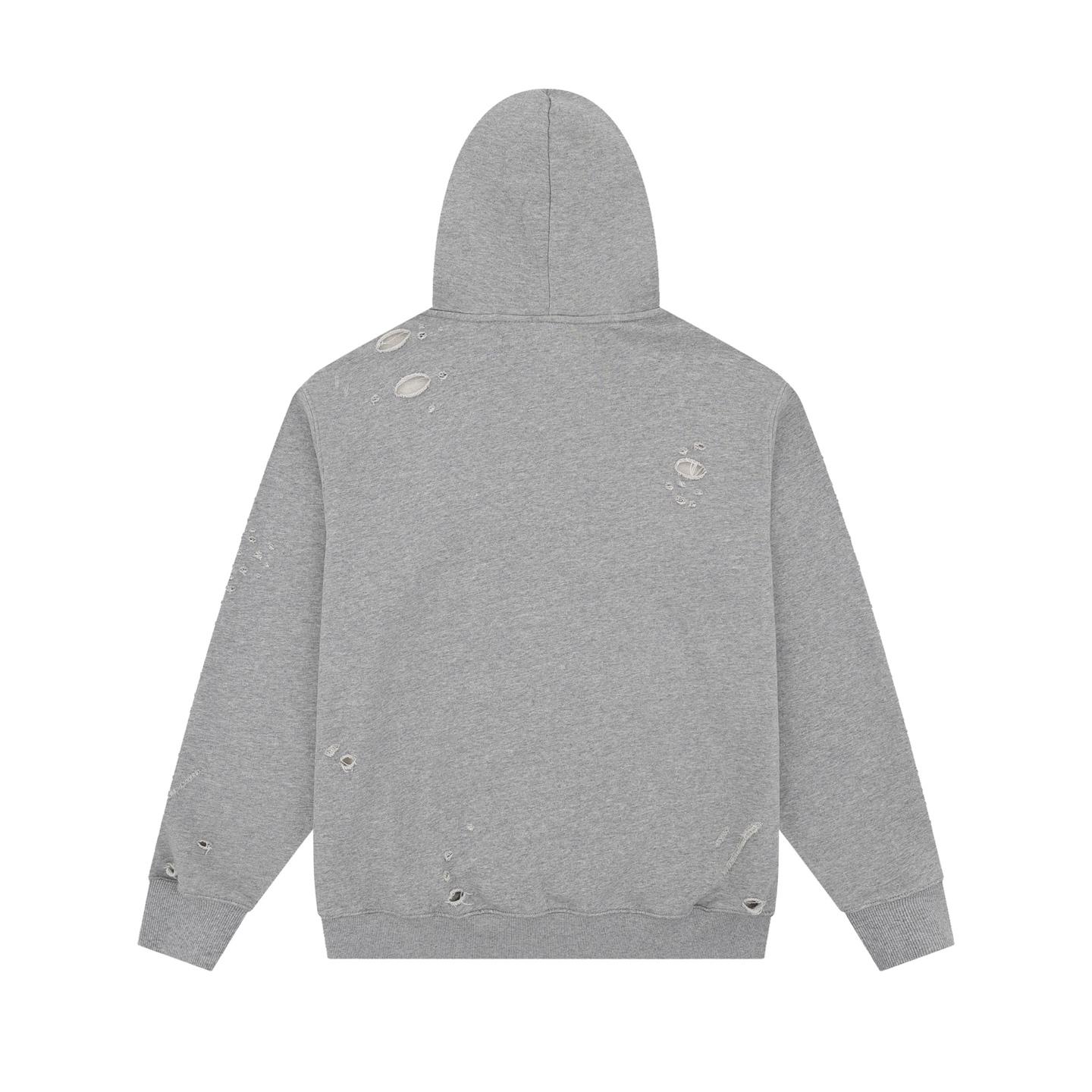 LostShdws OG Logo Hoodie Heather Grey - FashionPlug