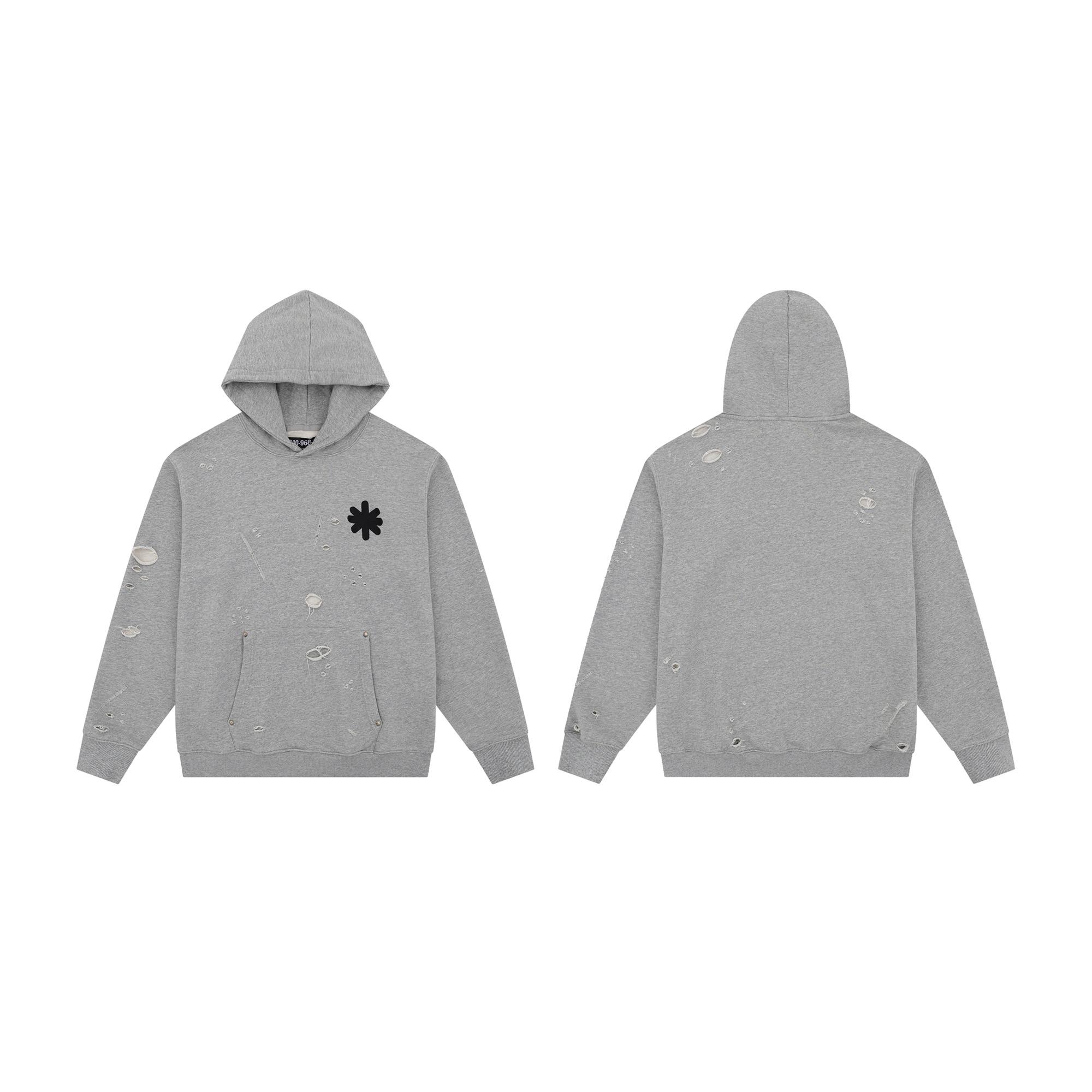 LostShdws OG Logo Hoodie Heather Grey - FashionPlug