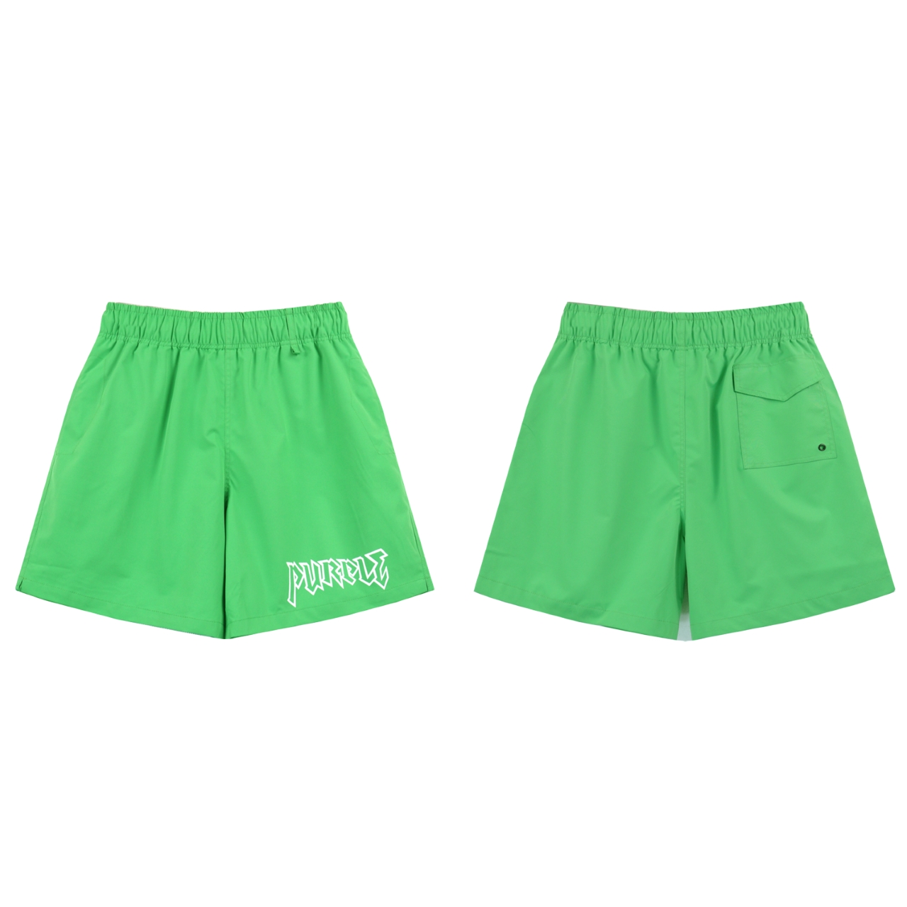 Purple-Brand Graphic Sweat Shorts - FashionPlug