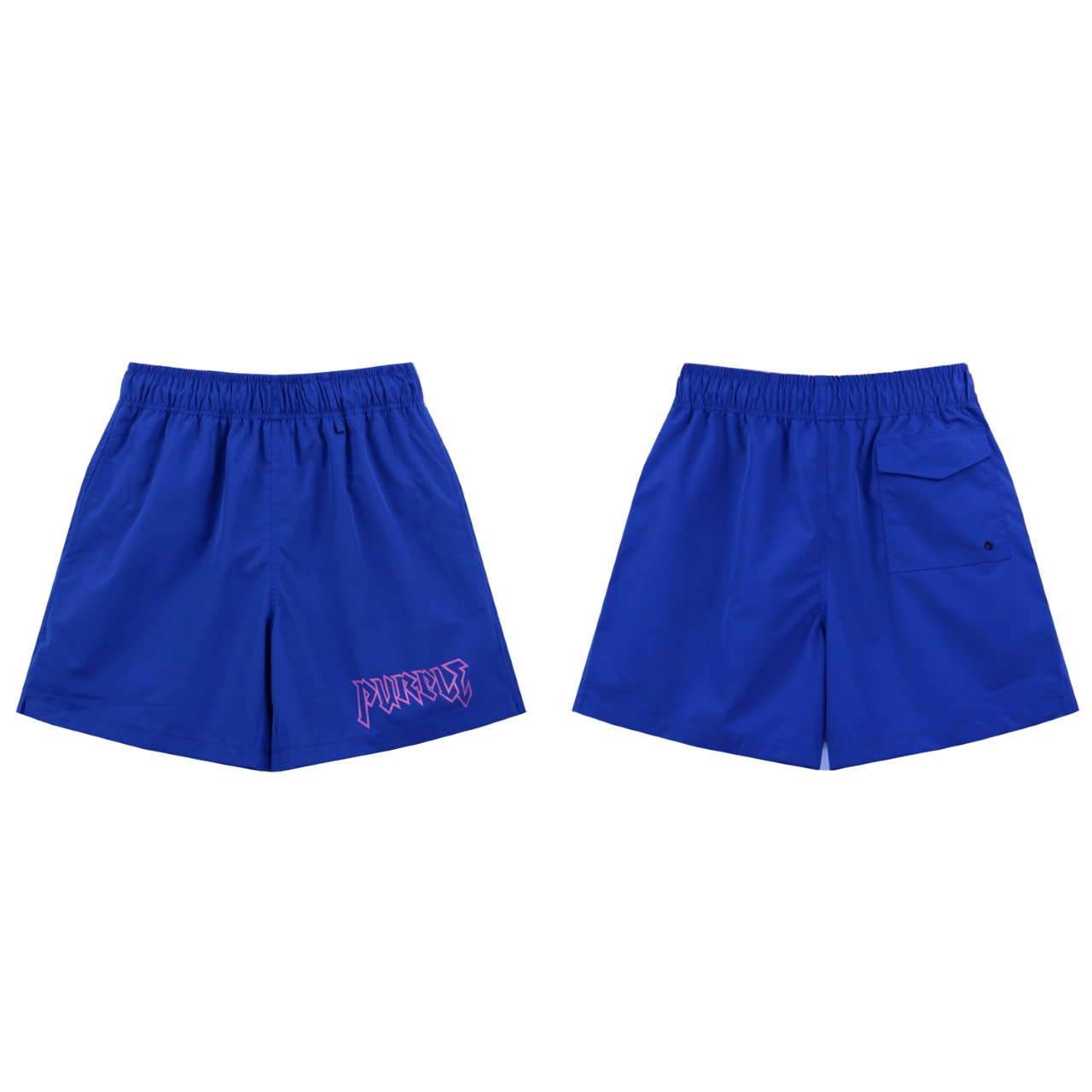 Purple-Brand Graphic Sweat Shorts - FashionPlug