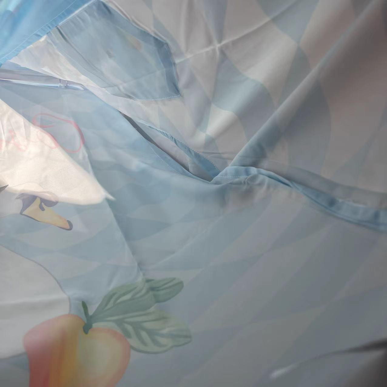 Casablanca Damiers Et Cygne Bleu Silk Twill Shirt - FashionPlug