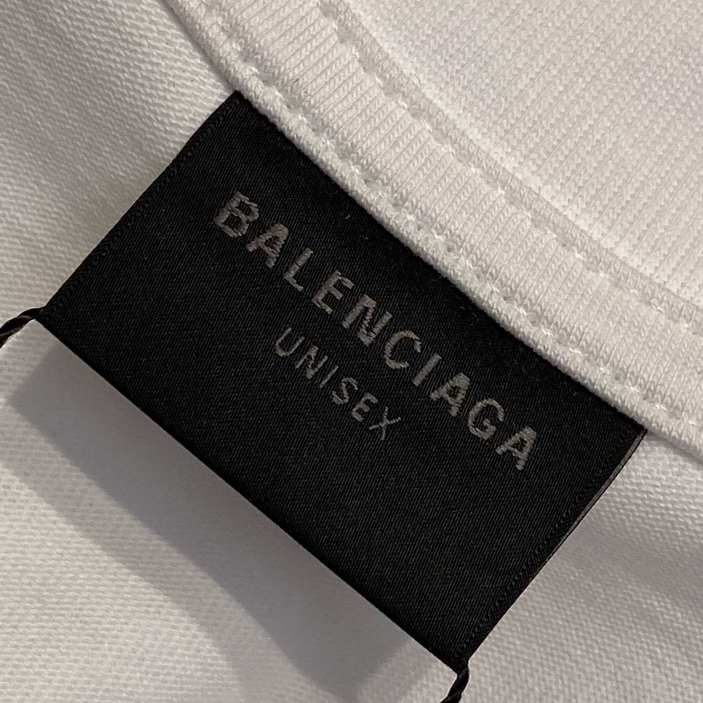 Balenciaga 360 Sunglasses T-Shirt Medium Fit In Dirty White - FashionPlug
