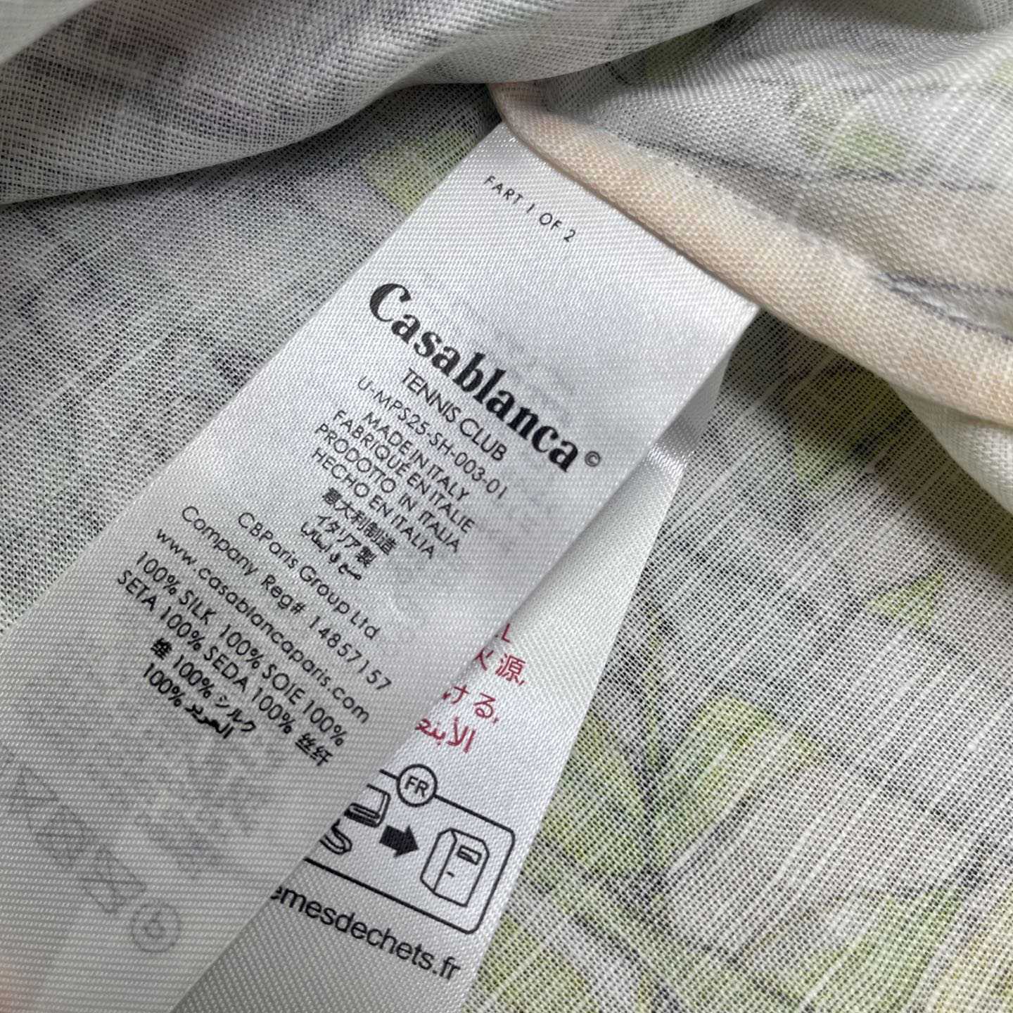 Casablanca Vase Linen Shirt   CA3525 - FashionPlug