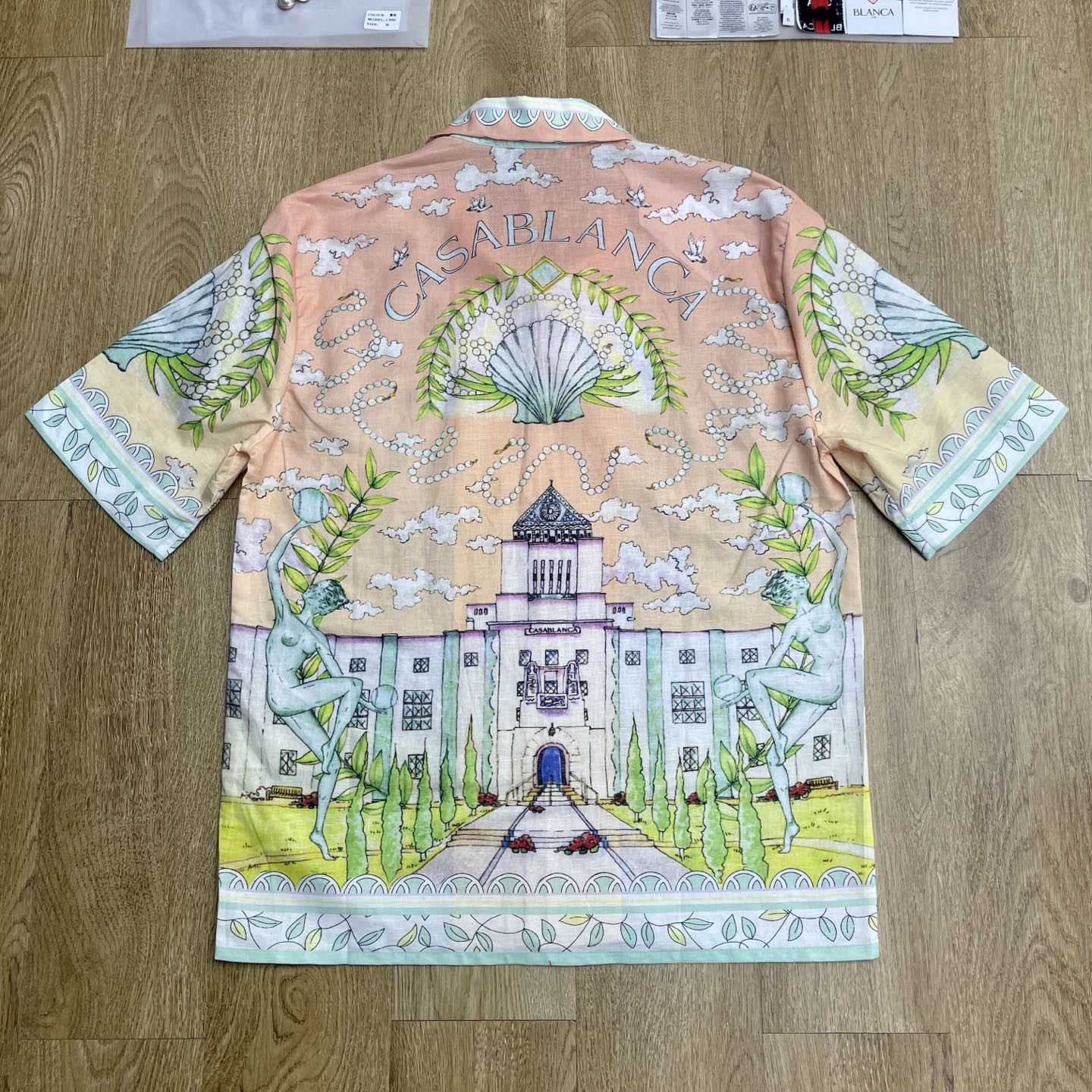 Casablanca Vase Linen Shirt   CA3525 - FashionPlug