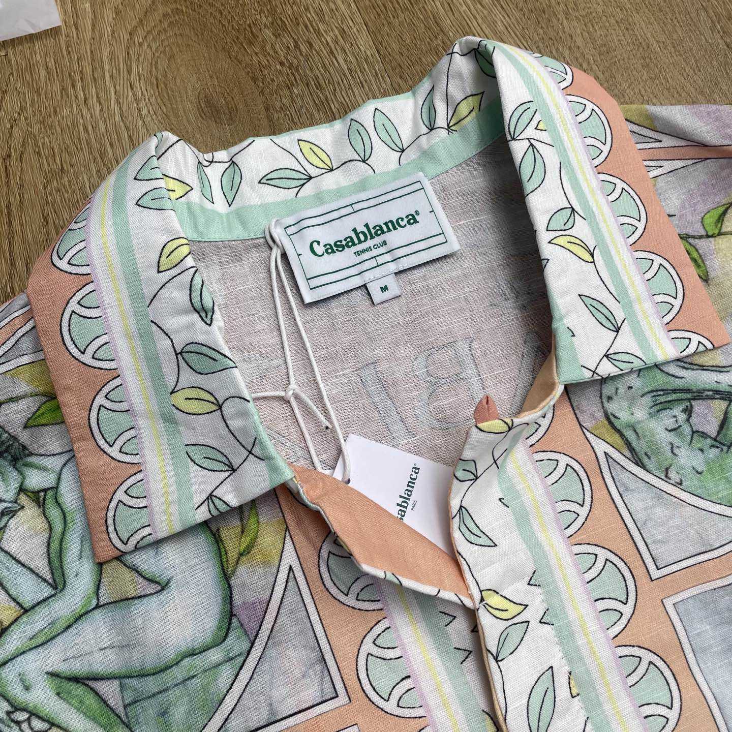 Casablanca Vase Linen Shirt   CA3525 - FashionPlug