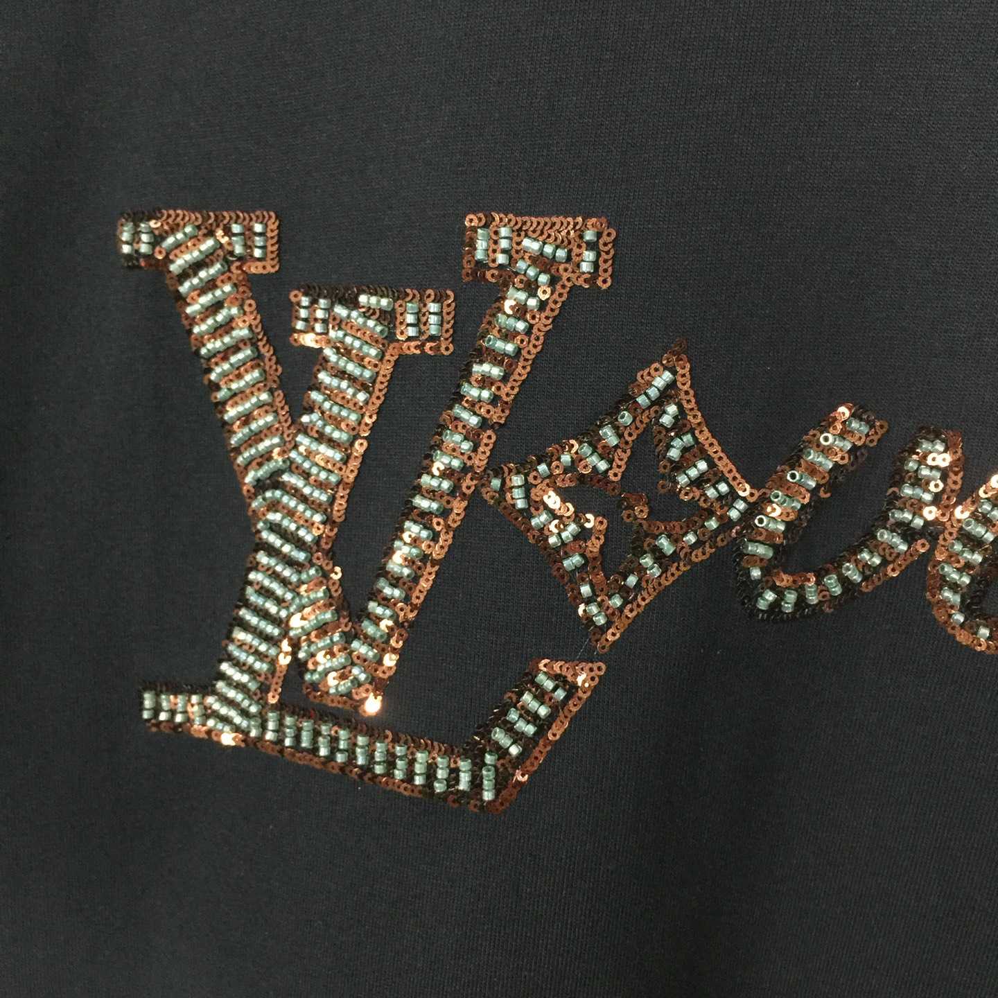 Louis Vuitton LV Vers Embellished Short-Sleeved T-Shirt   - FashionPlug