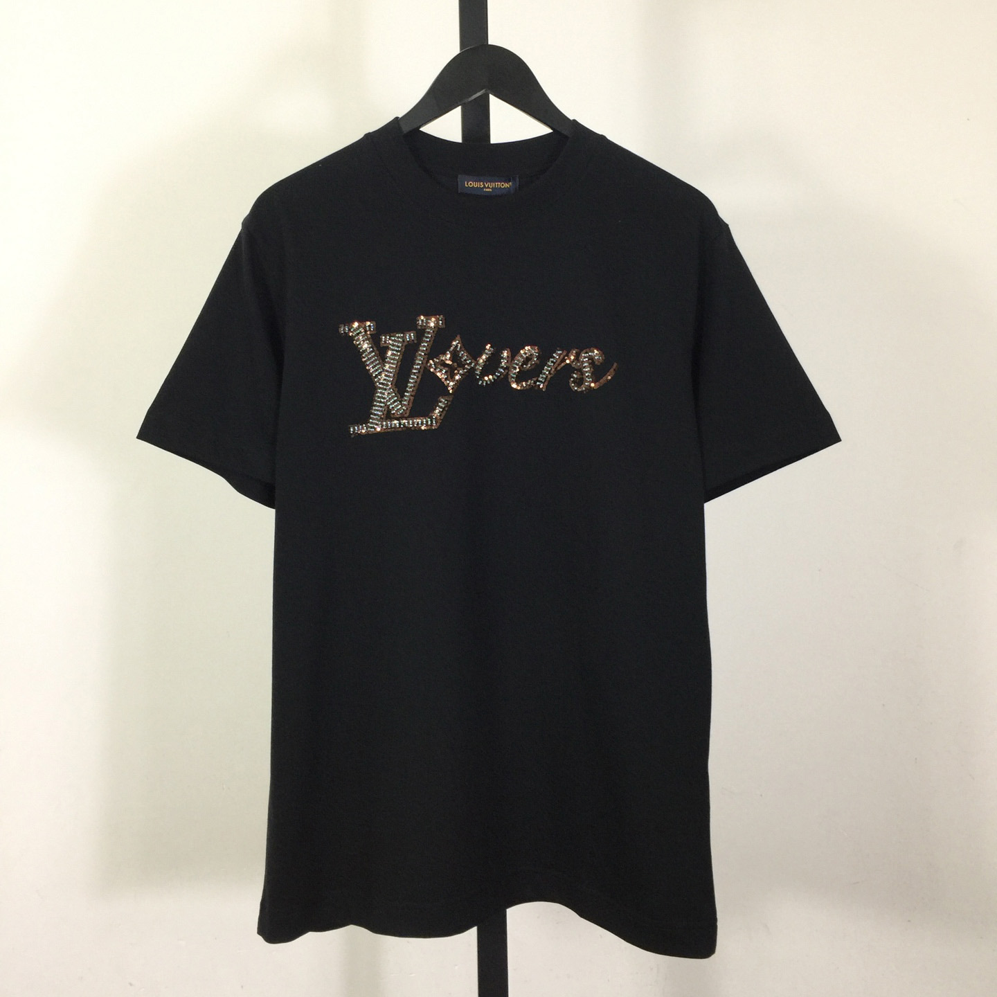 Louis Vuitton LV Vers Embellished Short-Sleeved T-Shirt   - FashionPlug