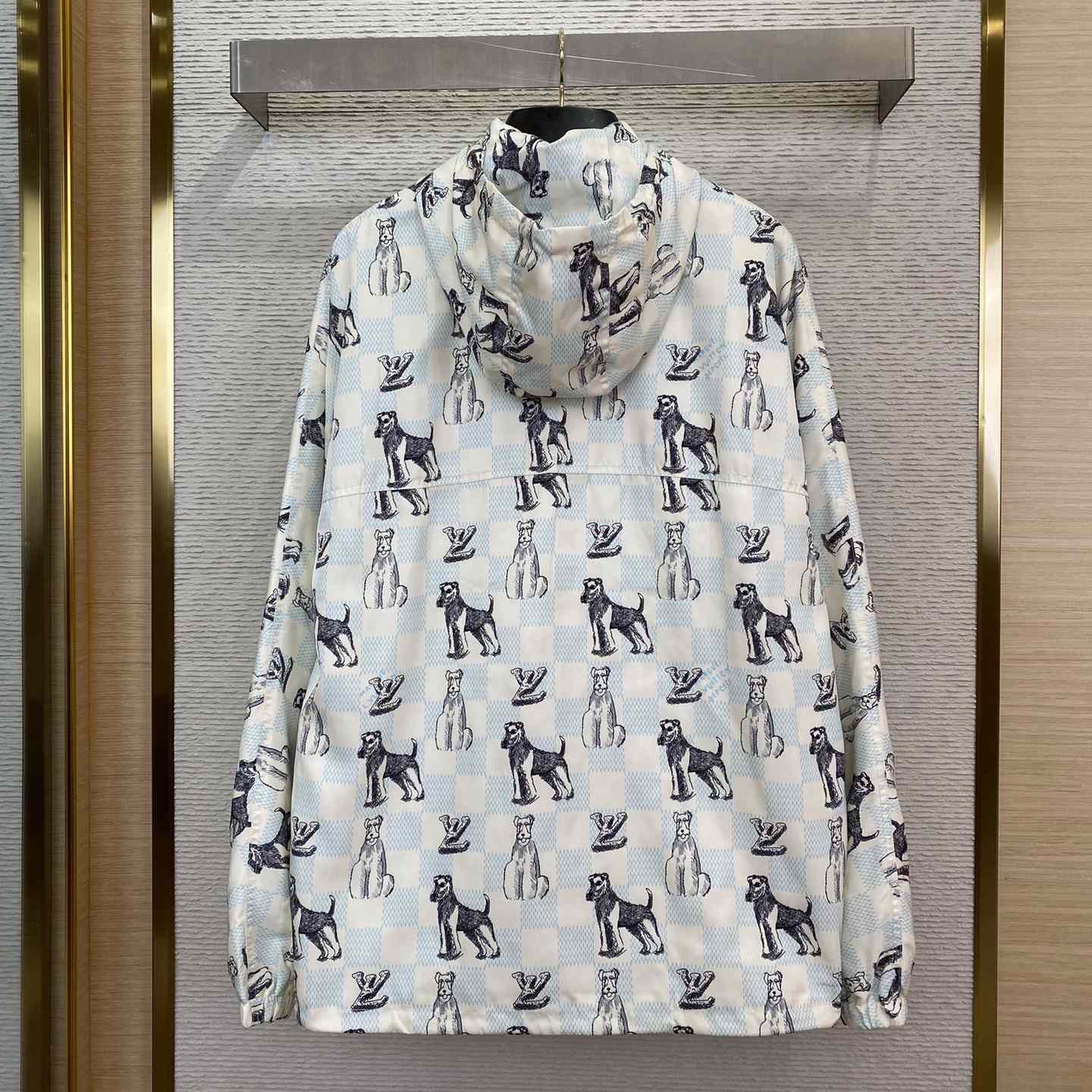 Louis Vuitton Damier Printed Hooded Anorak - FashionPlug