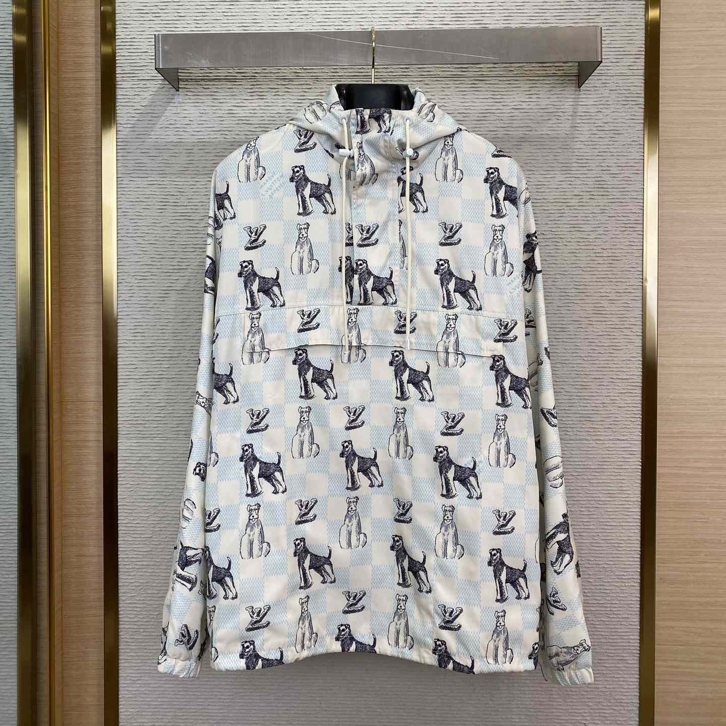 Louis Vuitton Damier Printed Hooded Anorak - FashionPlug